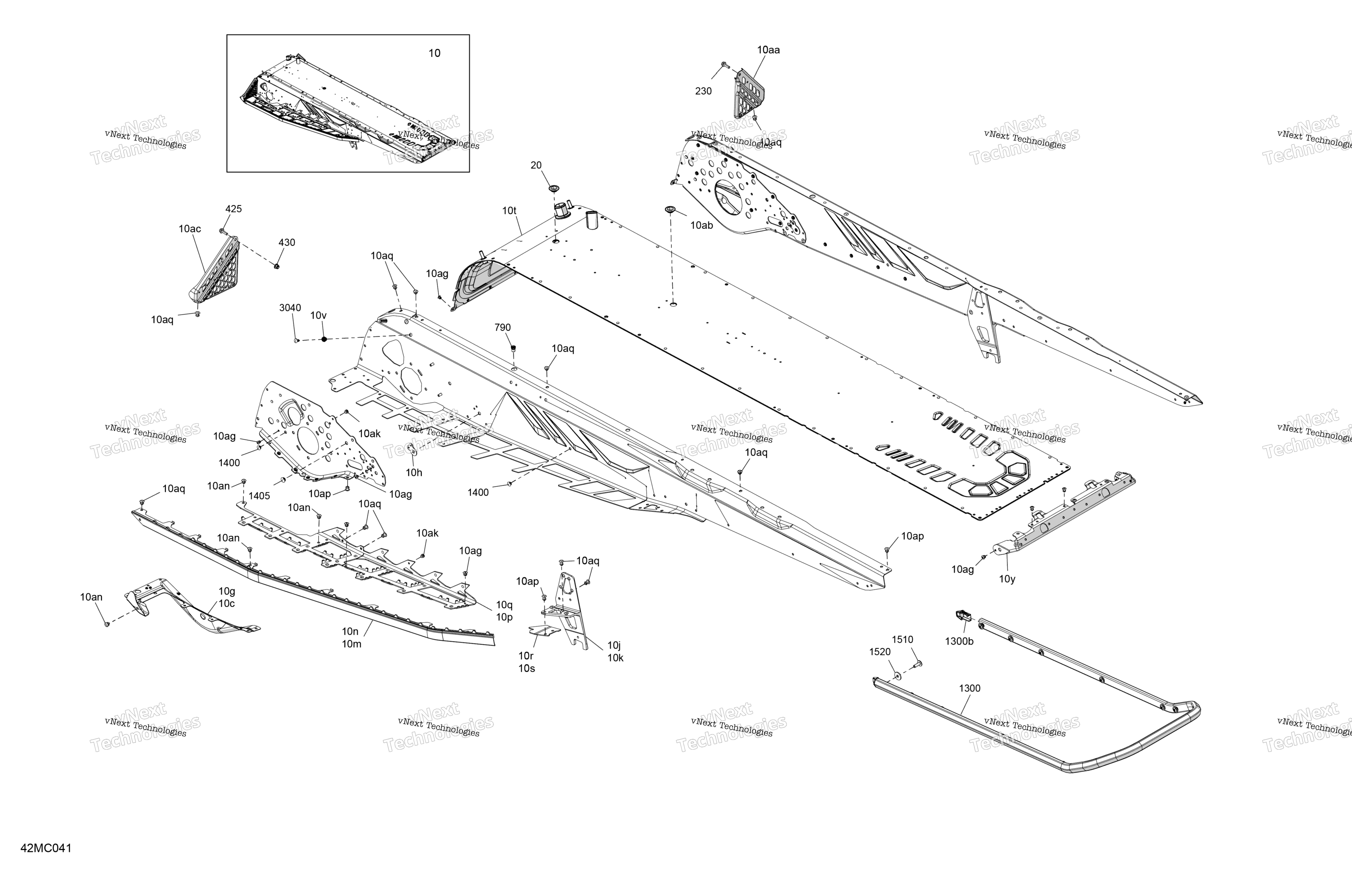 Рама - System - Rear Section