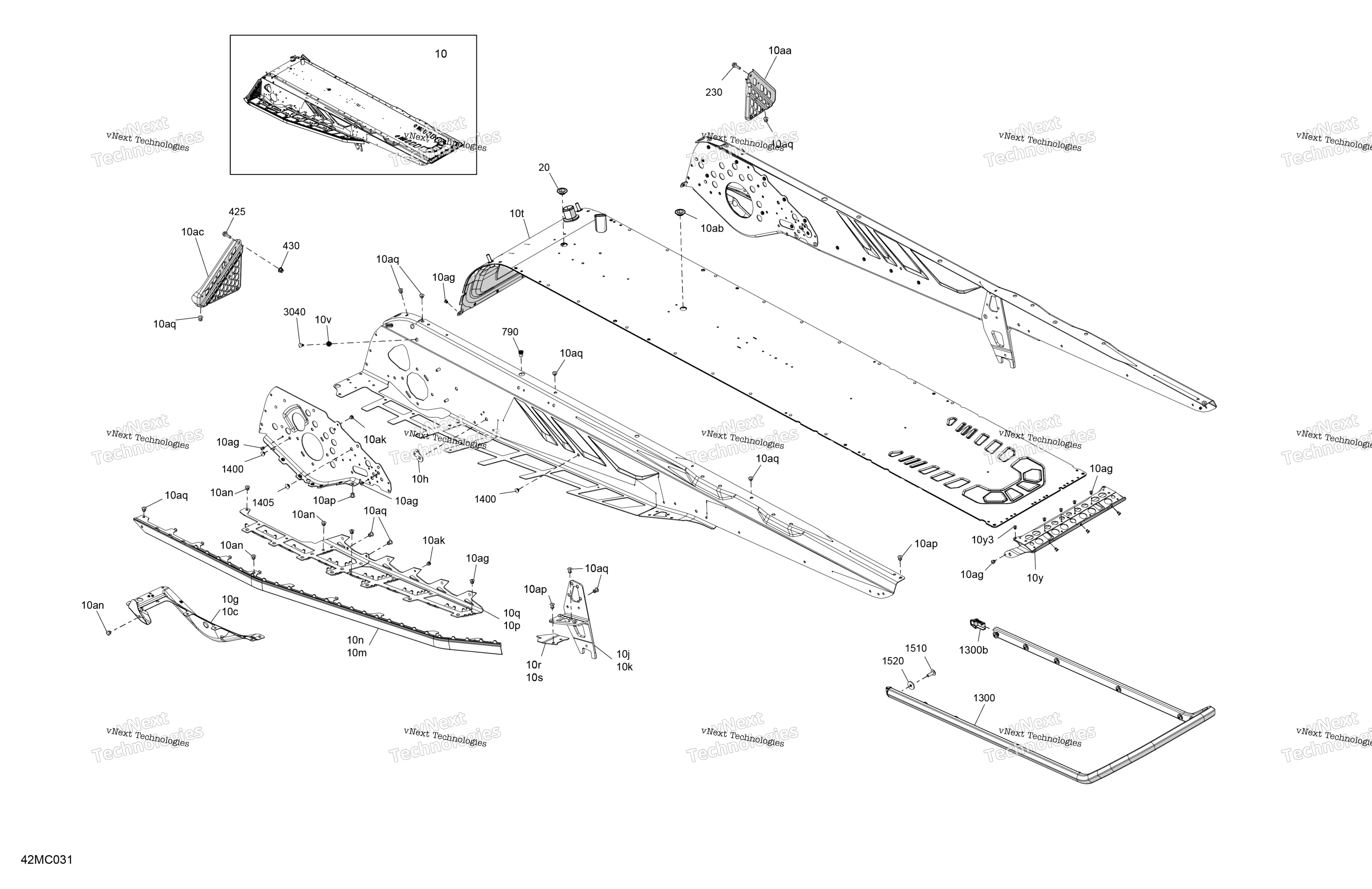 Рама - System - Rear Section