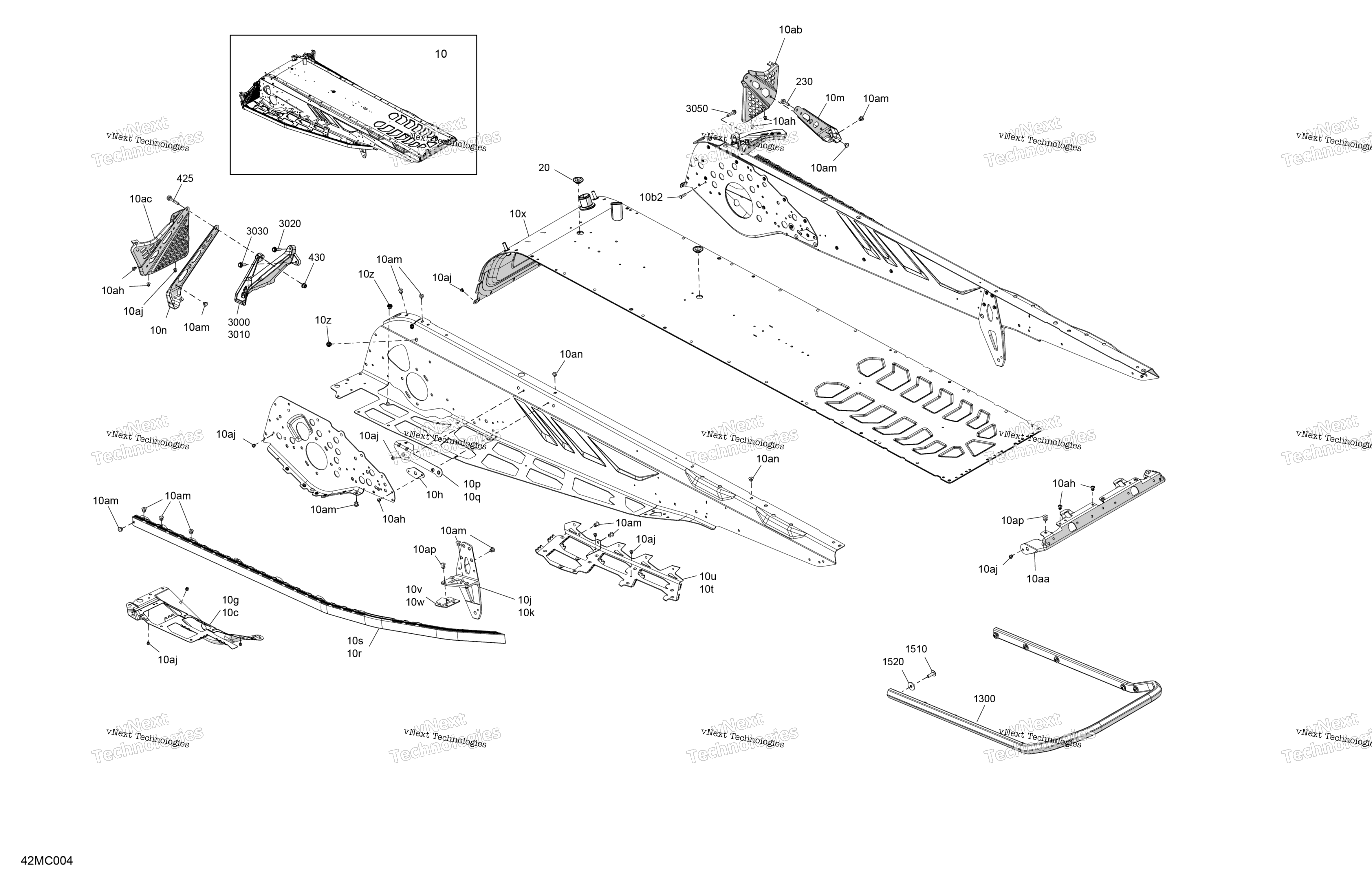 Рама - System - Rear Section