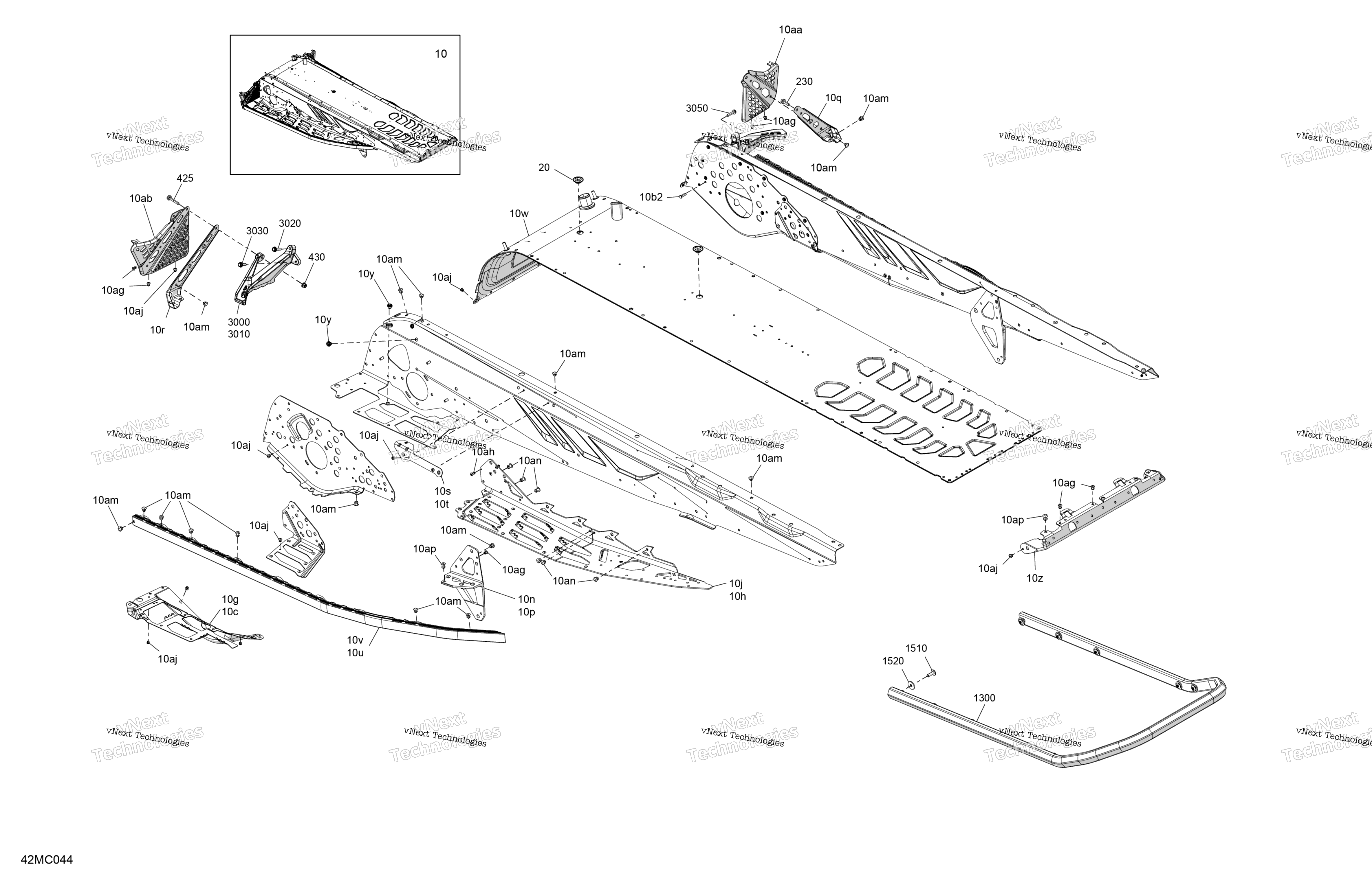 Рама - System - Rear Section