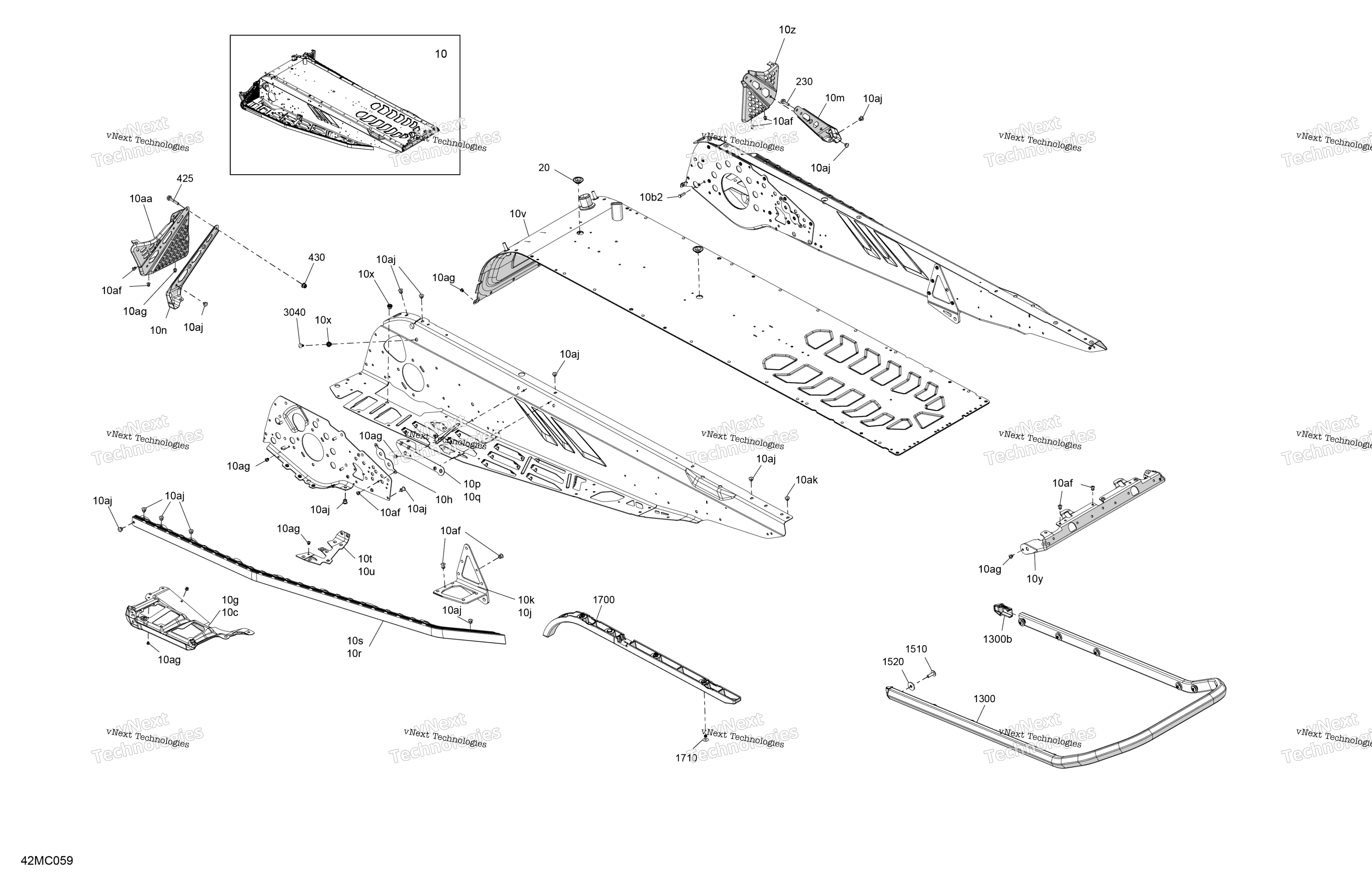 Рама - System - Rear Section