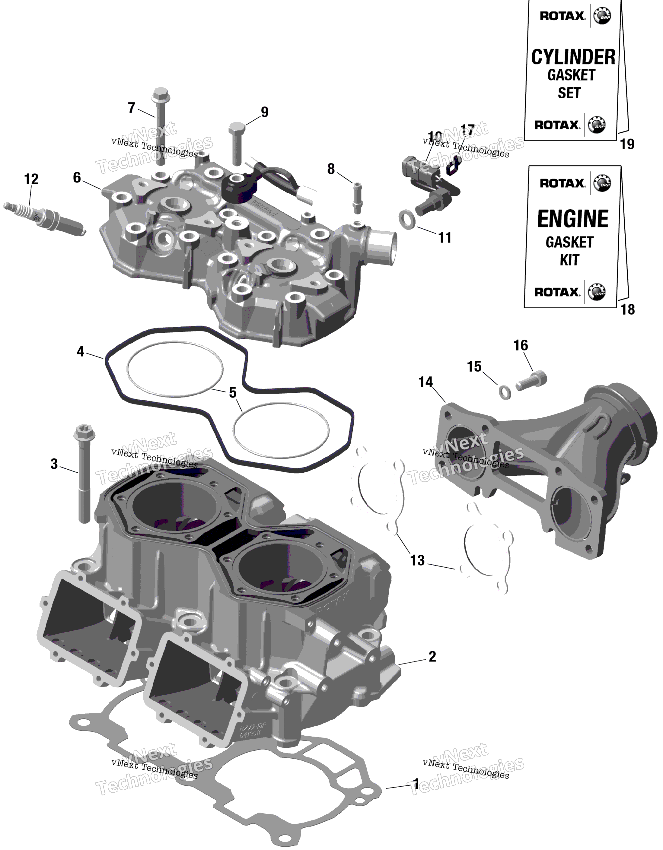 Rotax цилиндр