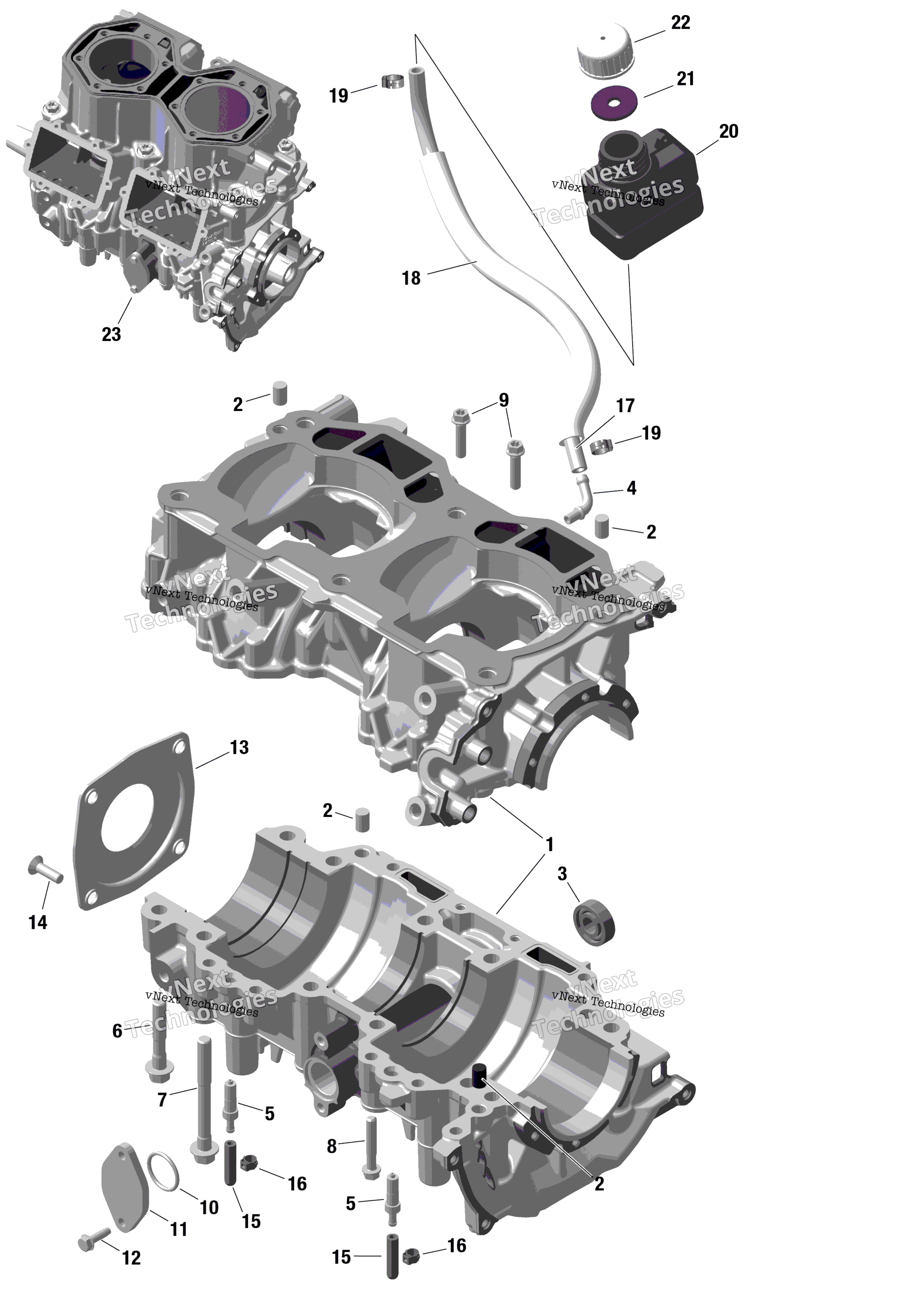 Rotax Crankcase