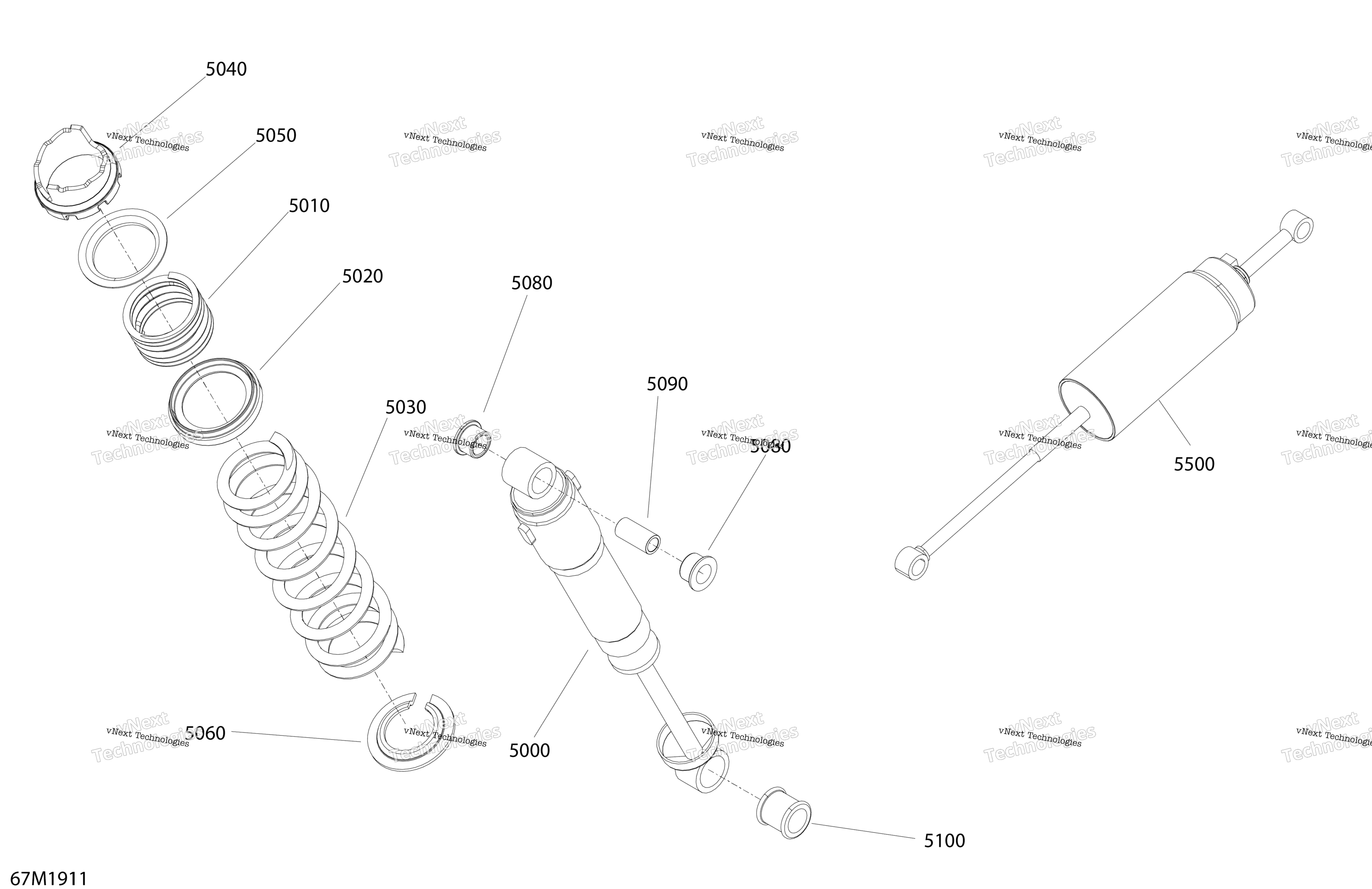 Задняя часть Suspension Shocks	Expedition Sport Rev Gen4 - Europe