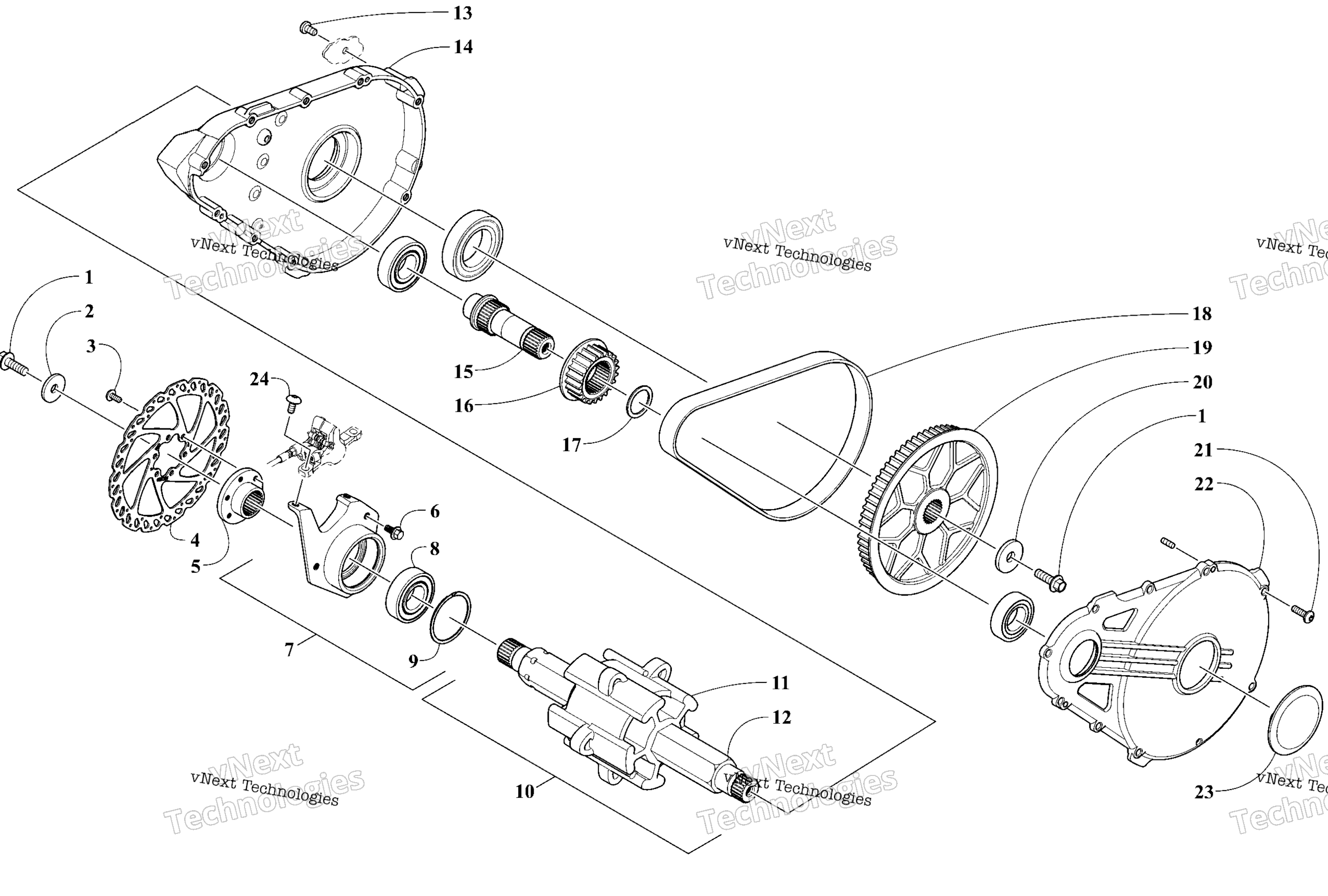 Привод Train Shaft And Brake
