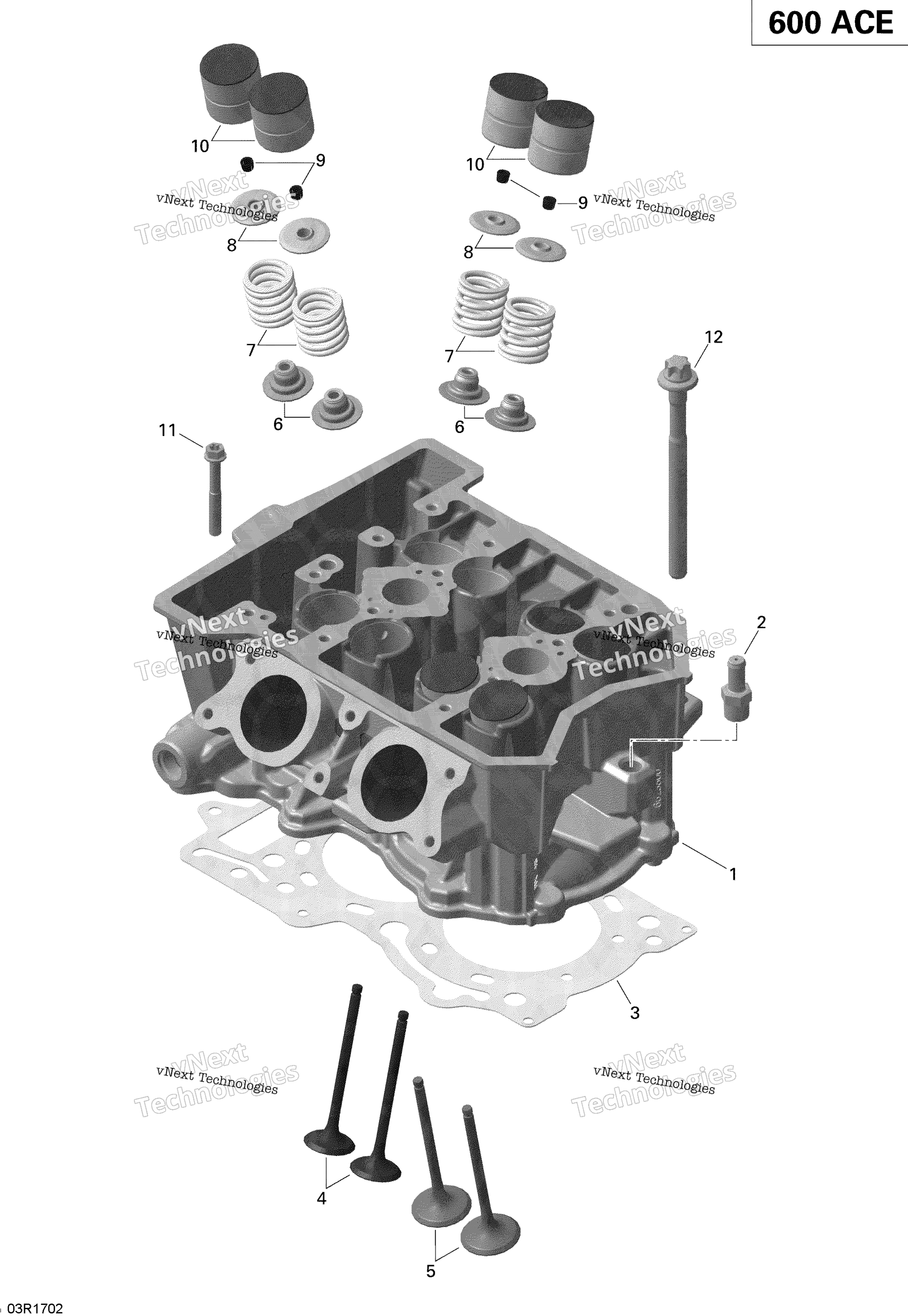 Цилиндр Head - 600 Ace