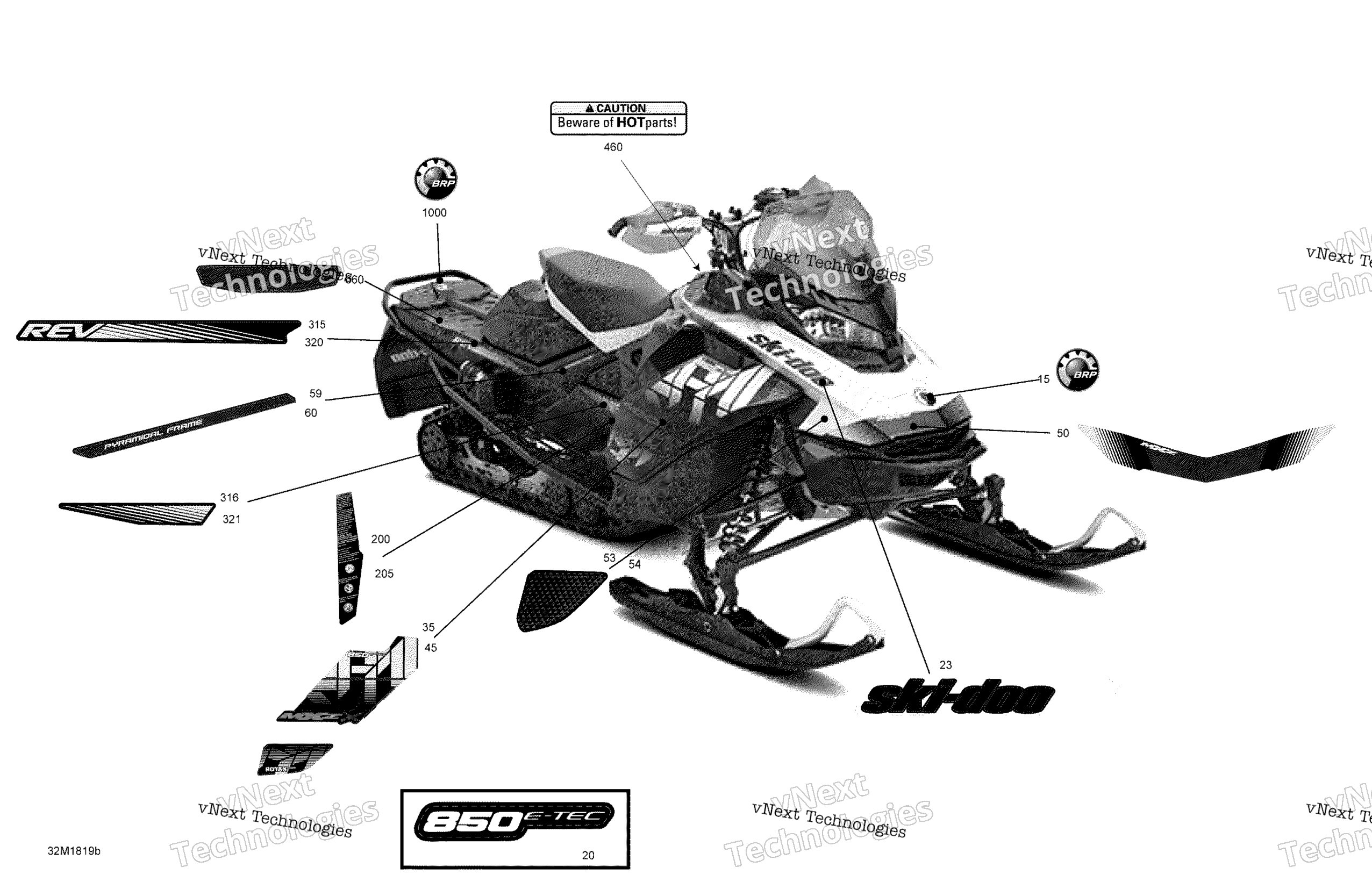 Наклейки Mxz - 850E-Tec - Package X