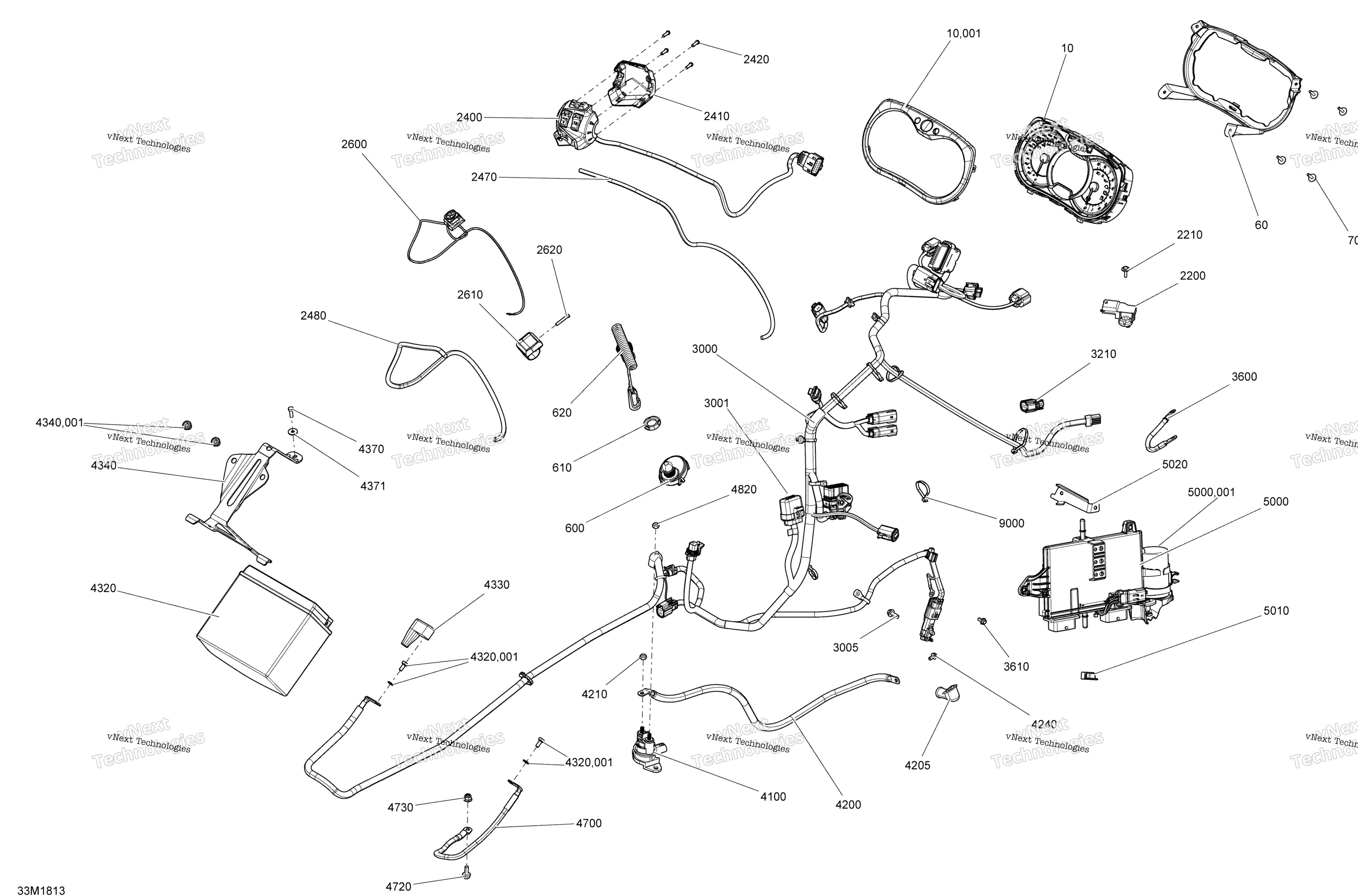 Электрооборудование System Mxz - 850 E-Tec - Except Tnt, Xrs Manual Starter
