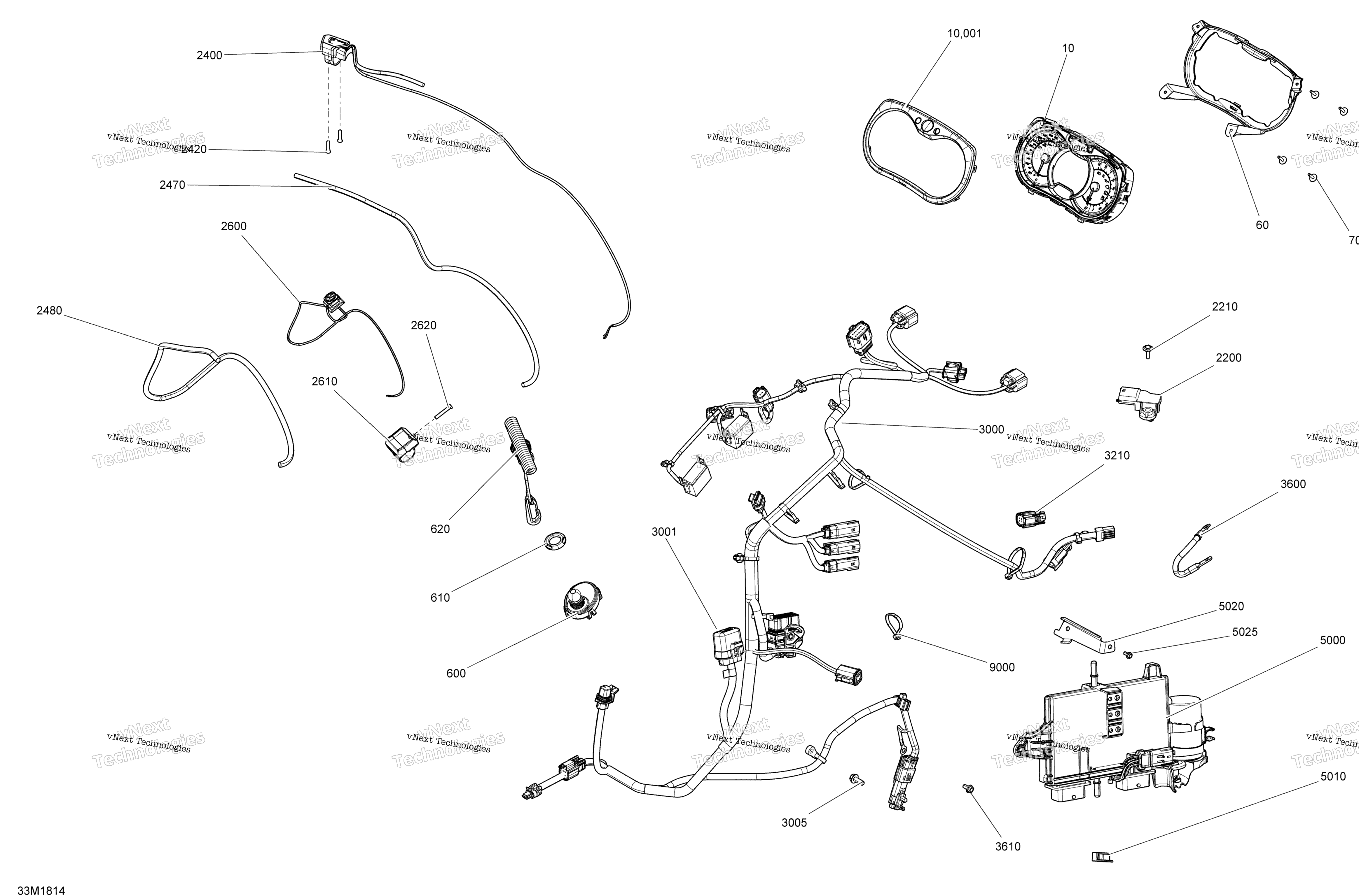 Электрооборудование System Mxz - 850 E-Tec - Package Xrs Manual Starter