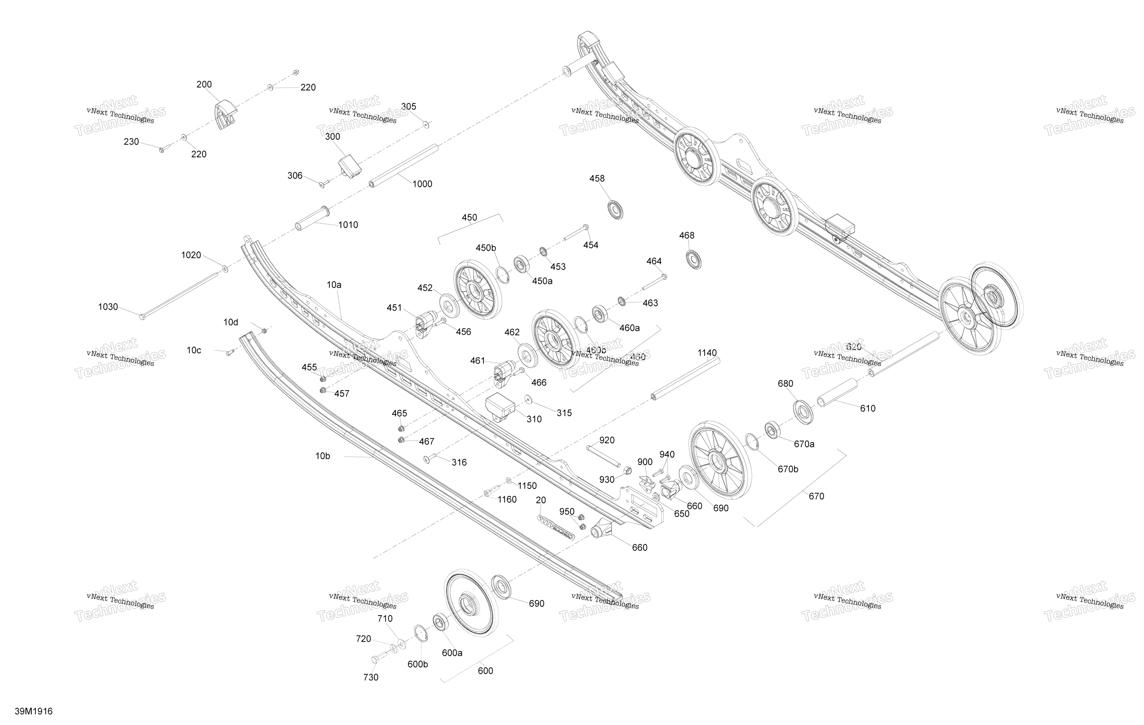 Задняя часть Suspension - Lower Section