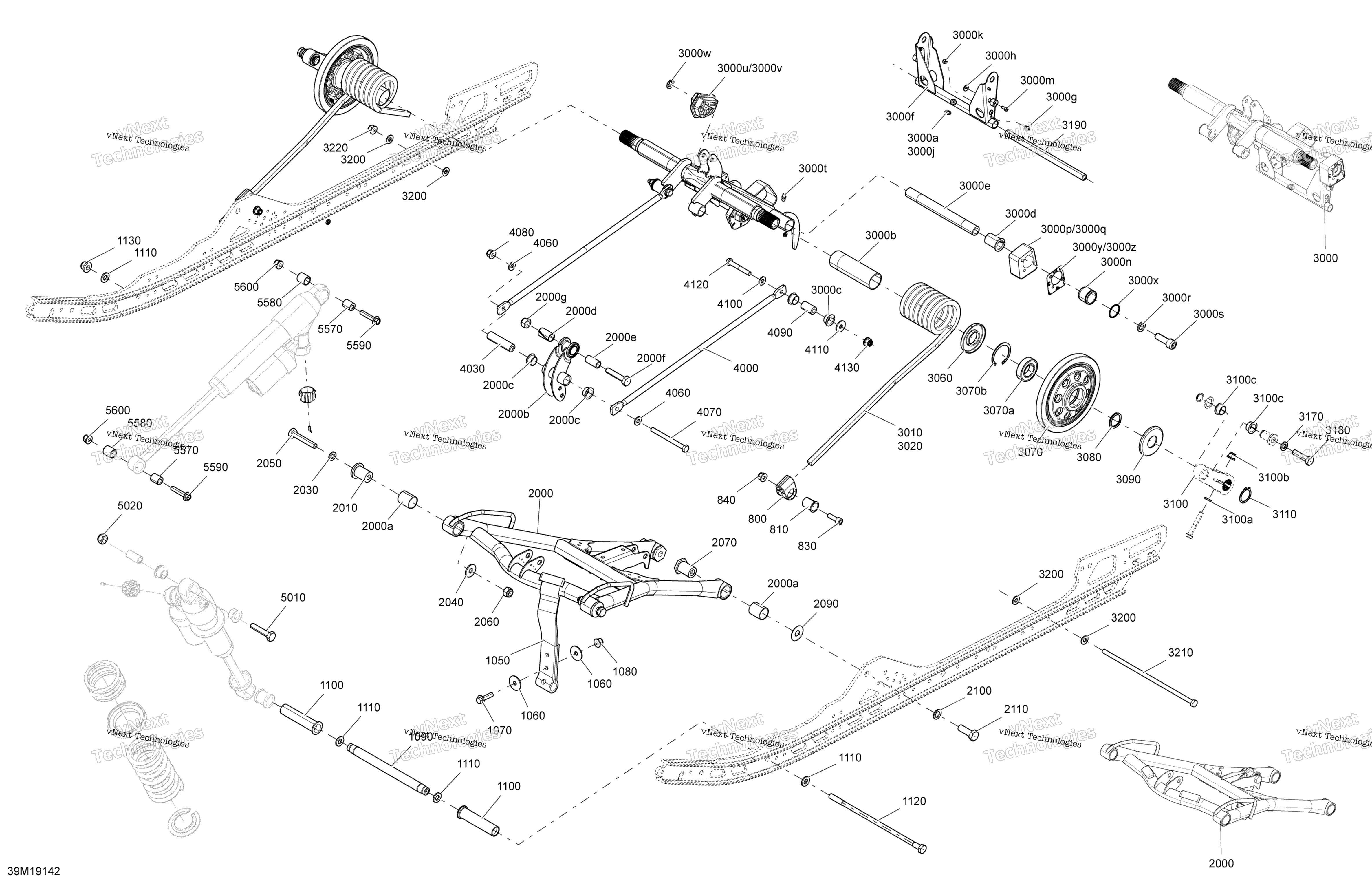 Задняя часть Suspension - Upper Section
