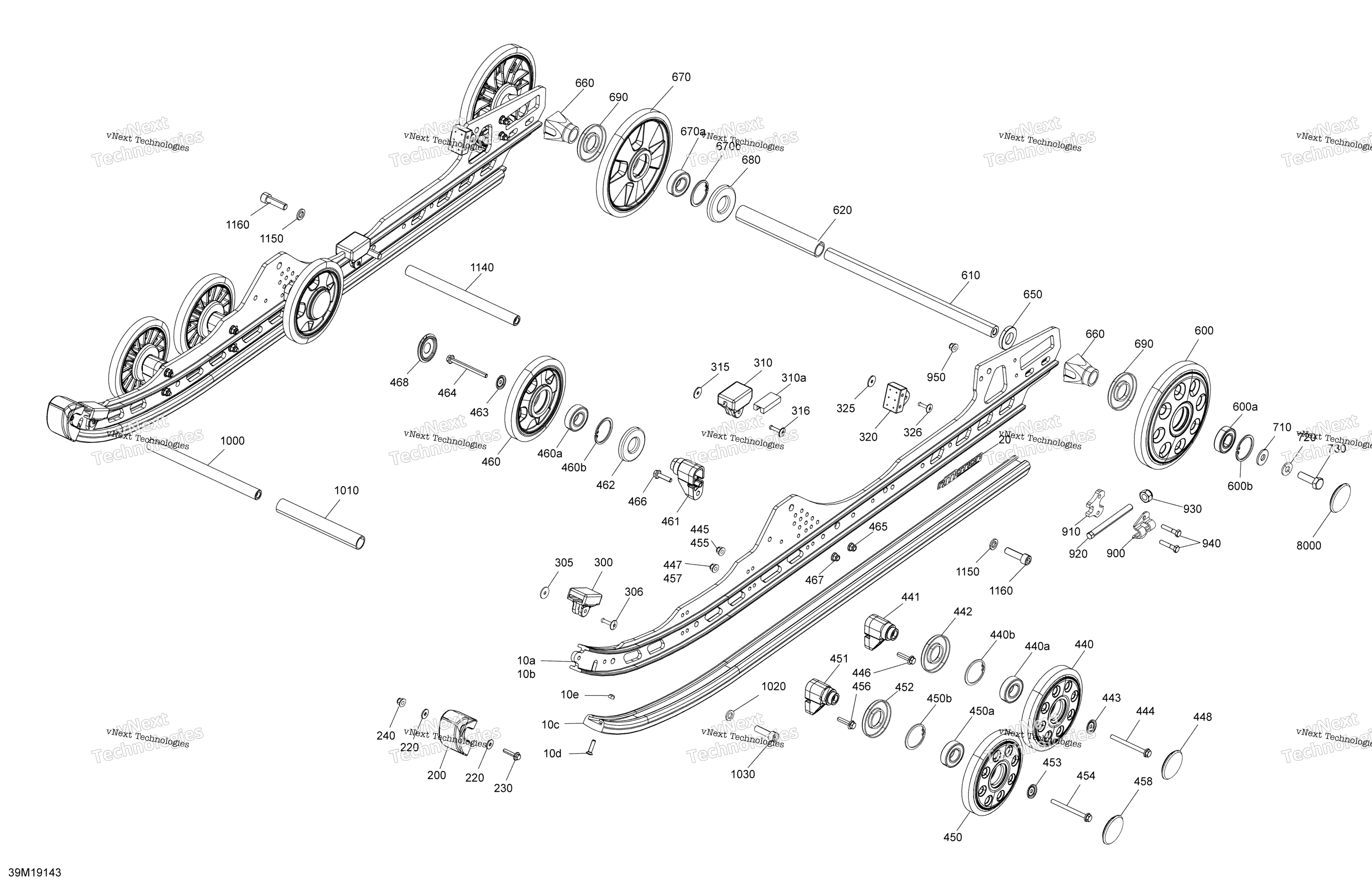 Задняя часть Suspension - Lower Section