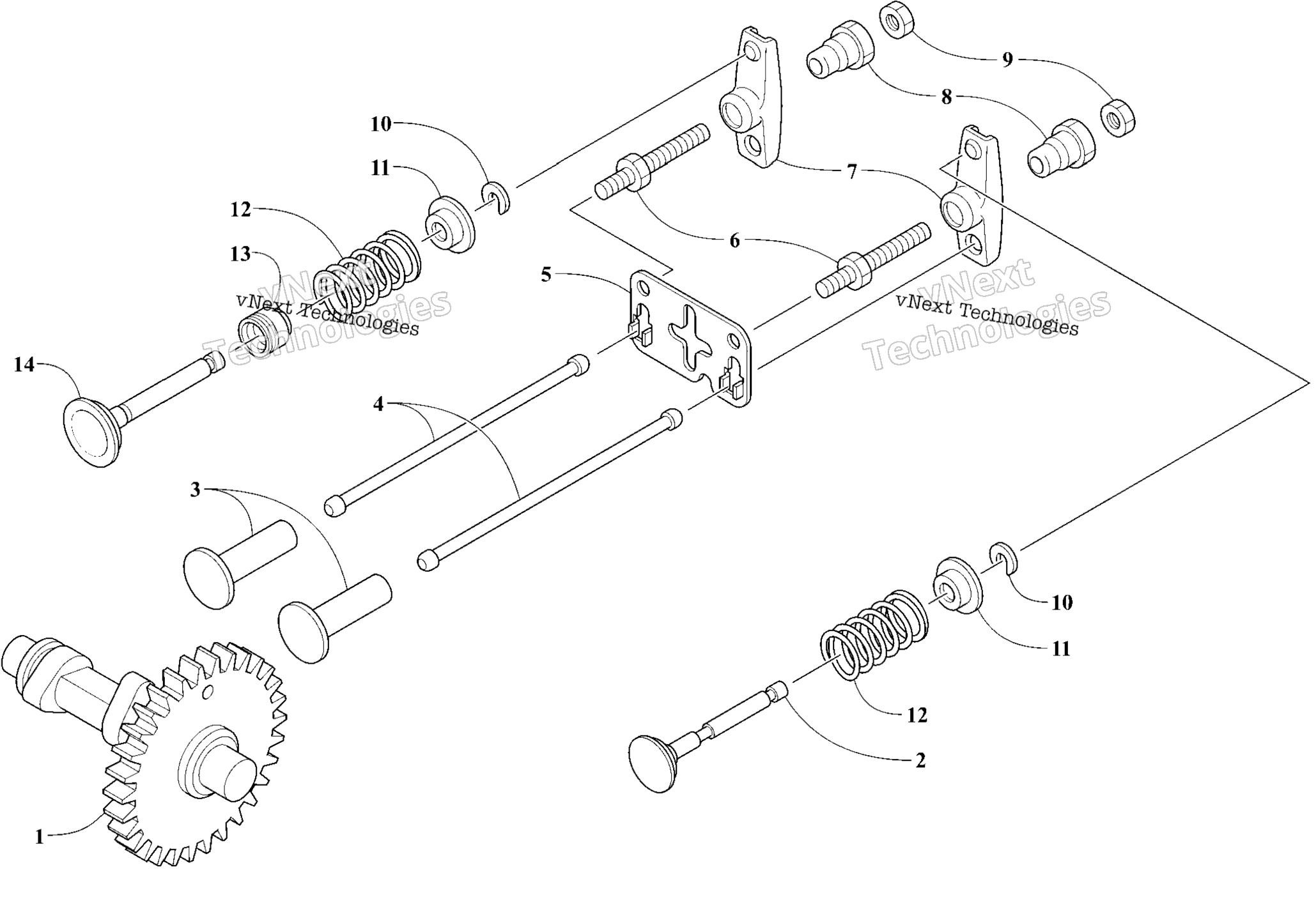 Двигатель - Camshaft And Valve