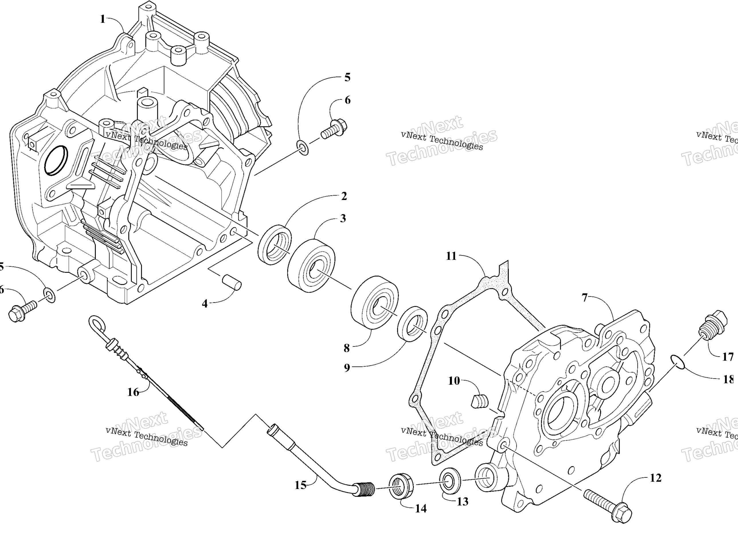 Двигатель - Crankcase And Cover