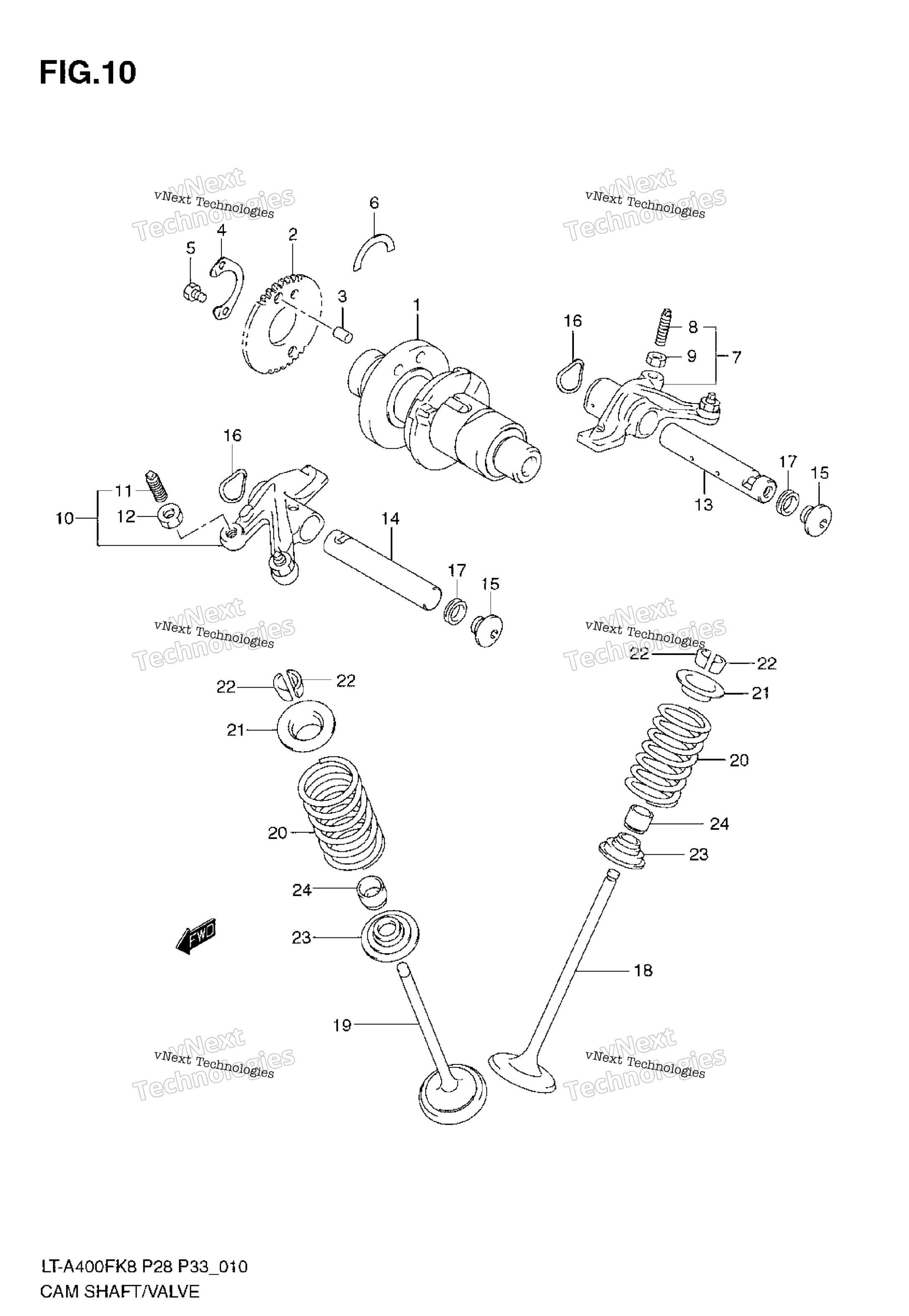 Camshaft / клапан