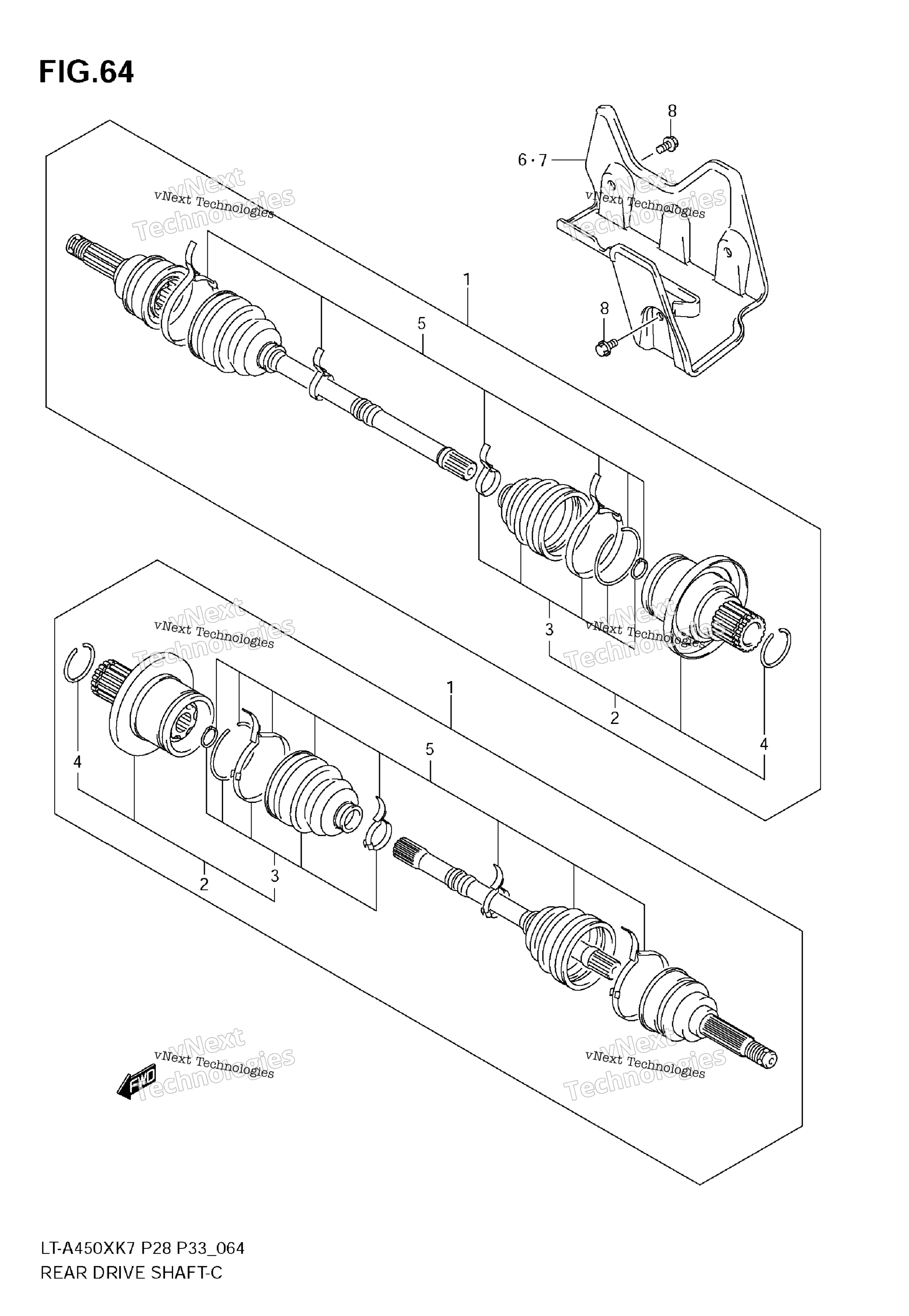 Задняя часть Drive Shaft