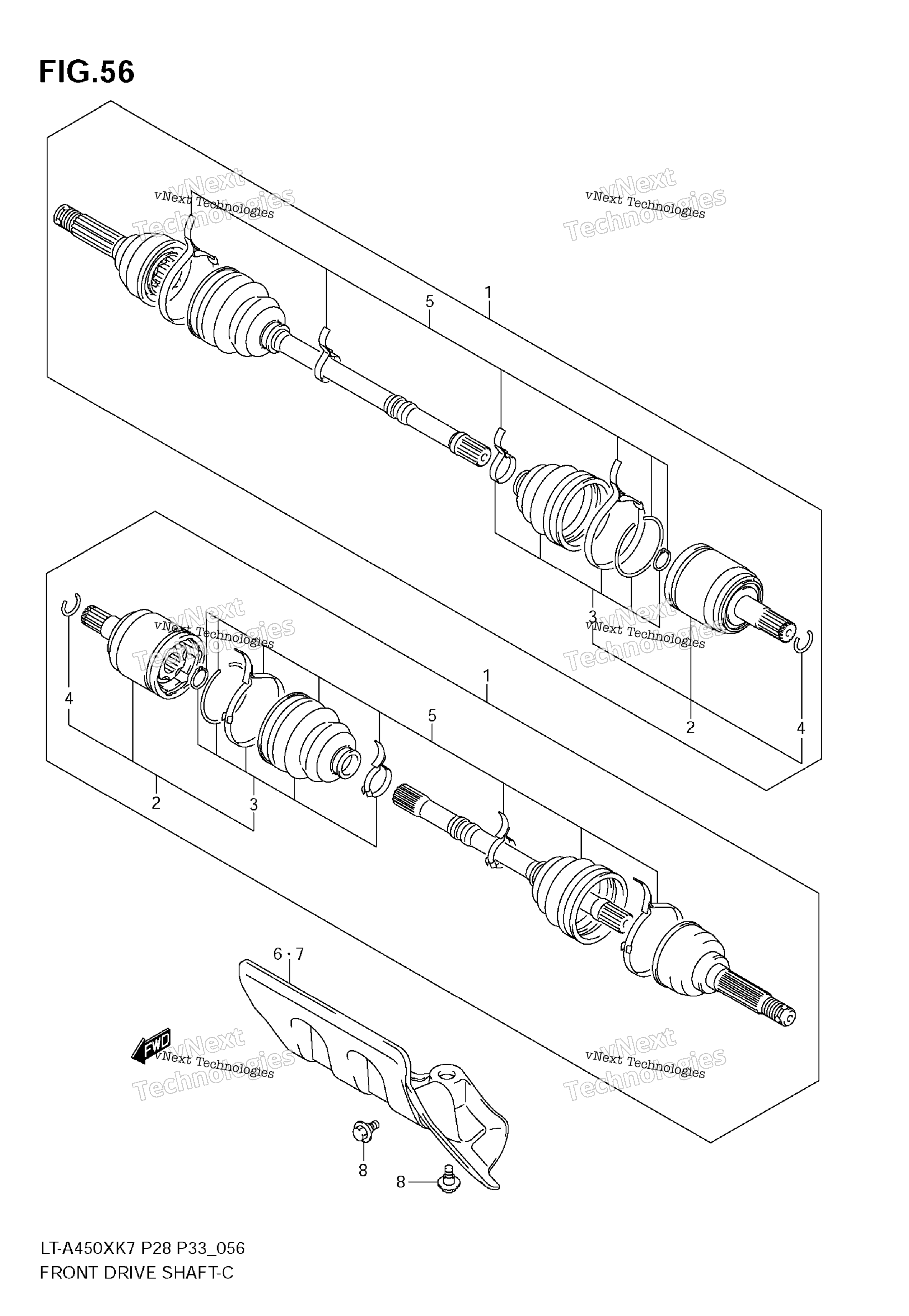 Передняя часть Drive Shaft