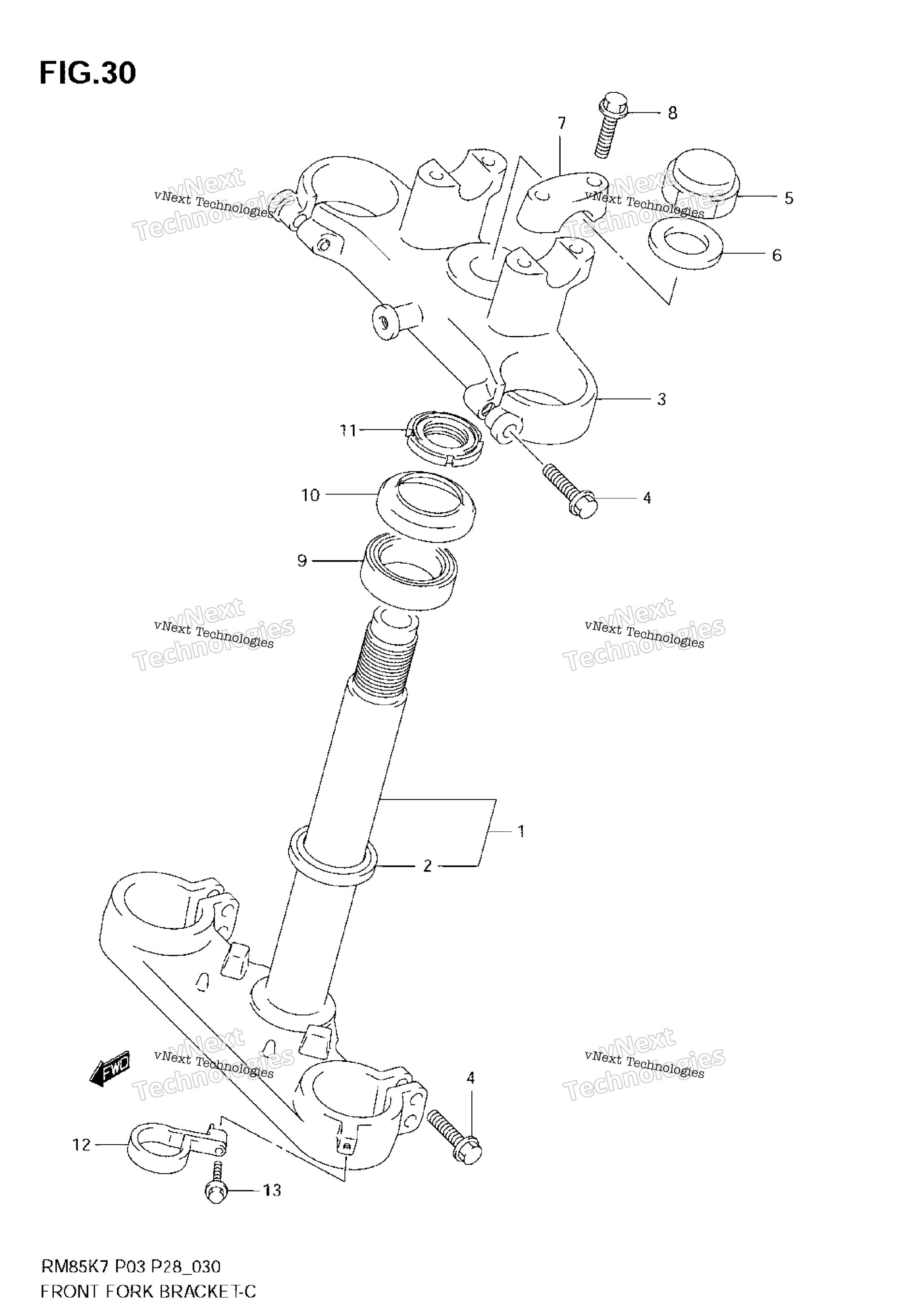 Передняя часть Fork Bracket