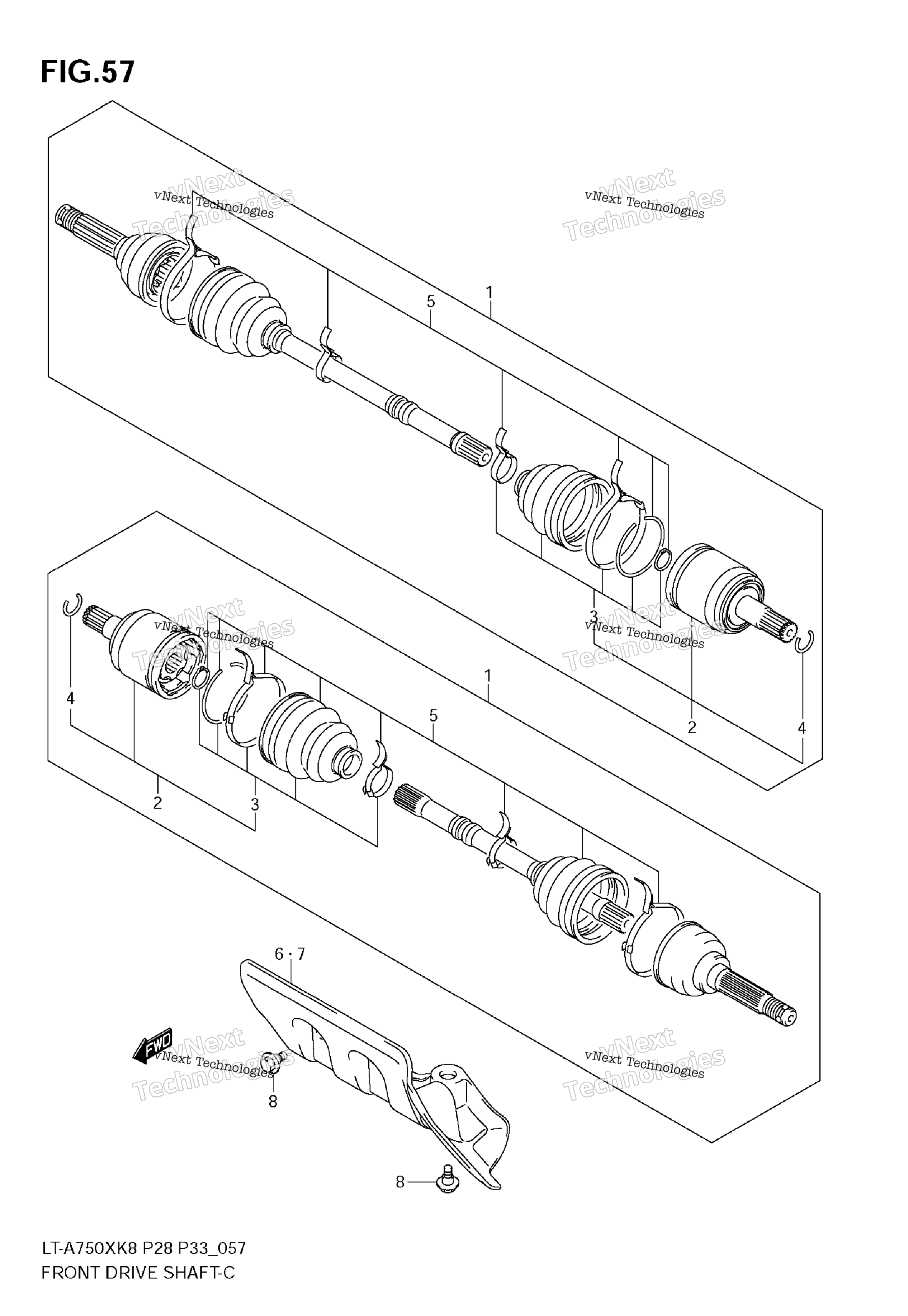 Передняя часть Drive Shaft