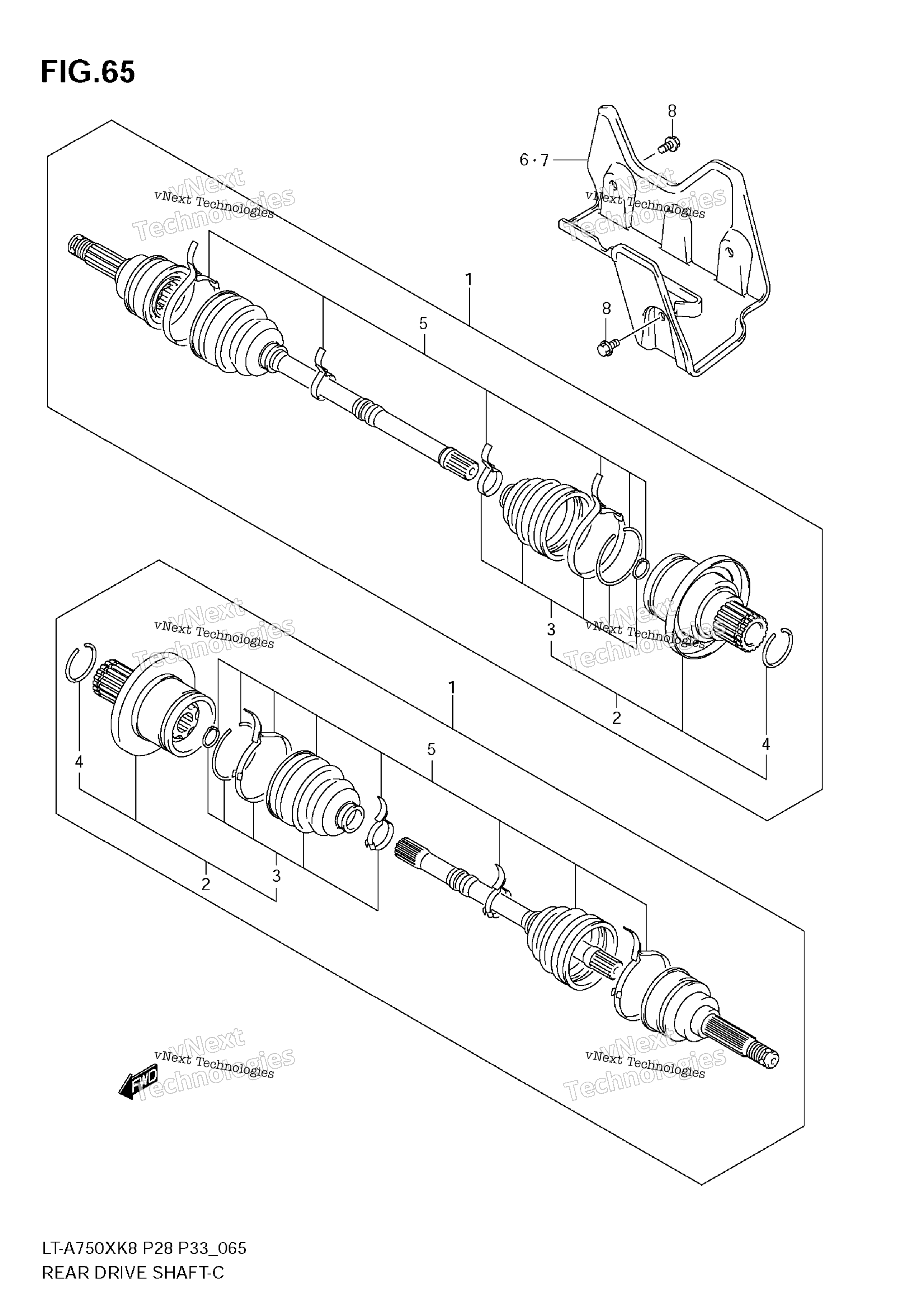 Задняя часть Drive Shaft