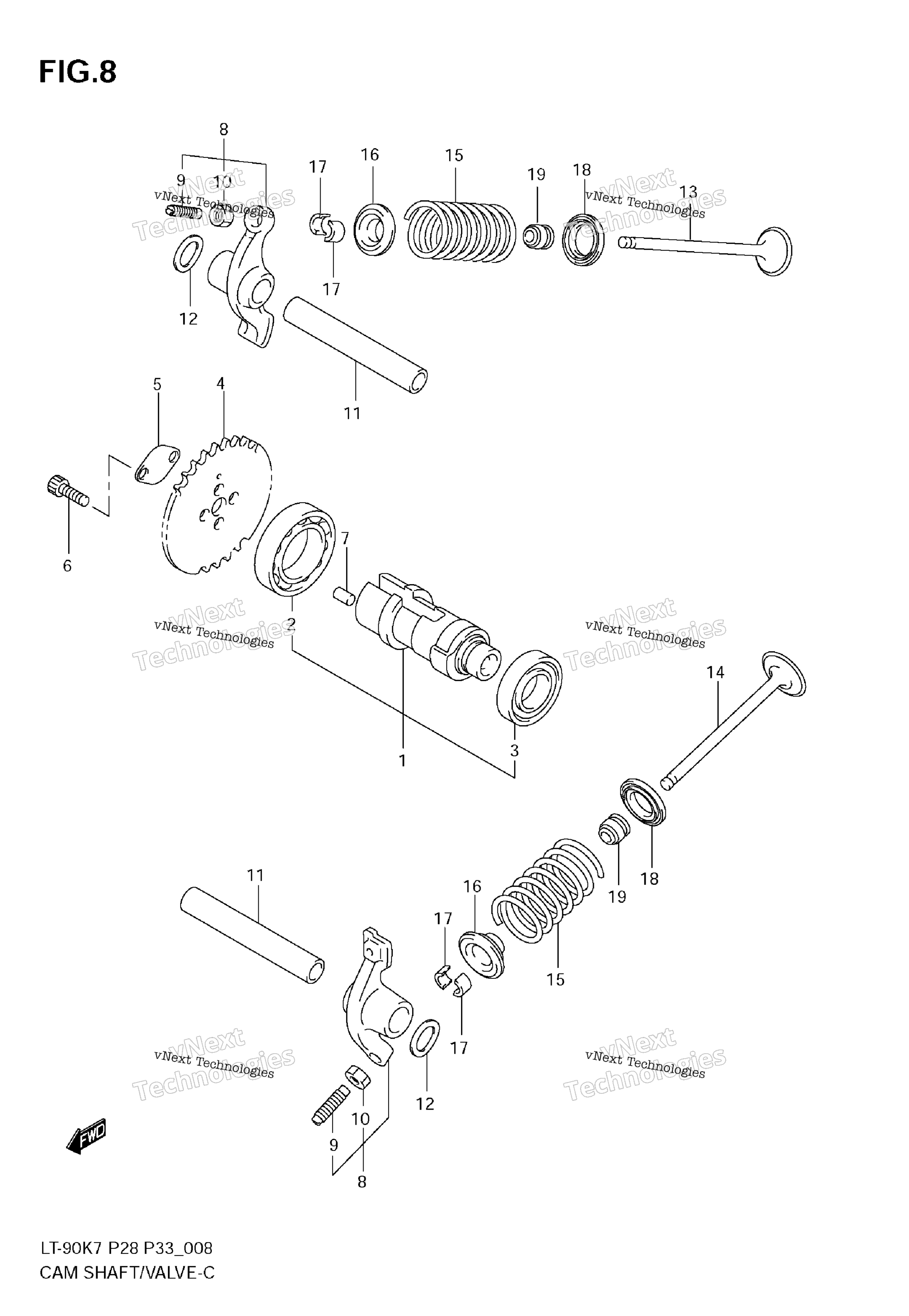 Camshaft / клапан
