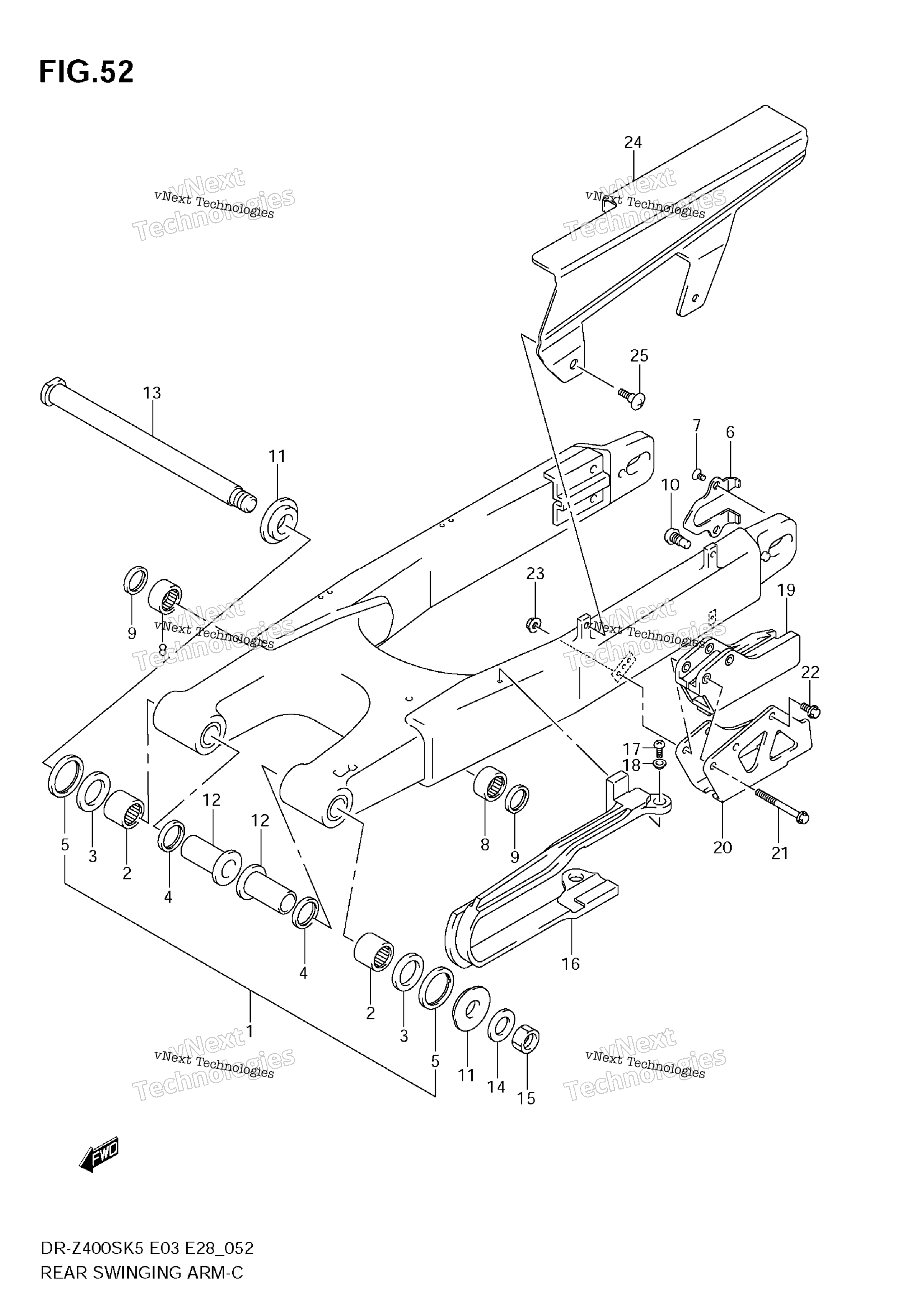 задний Swinging Arm