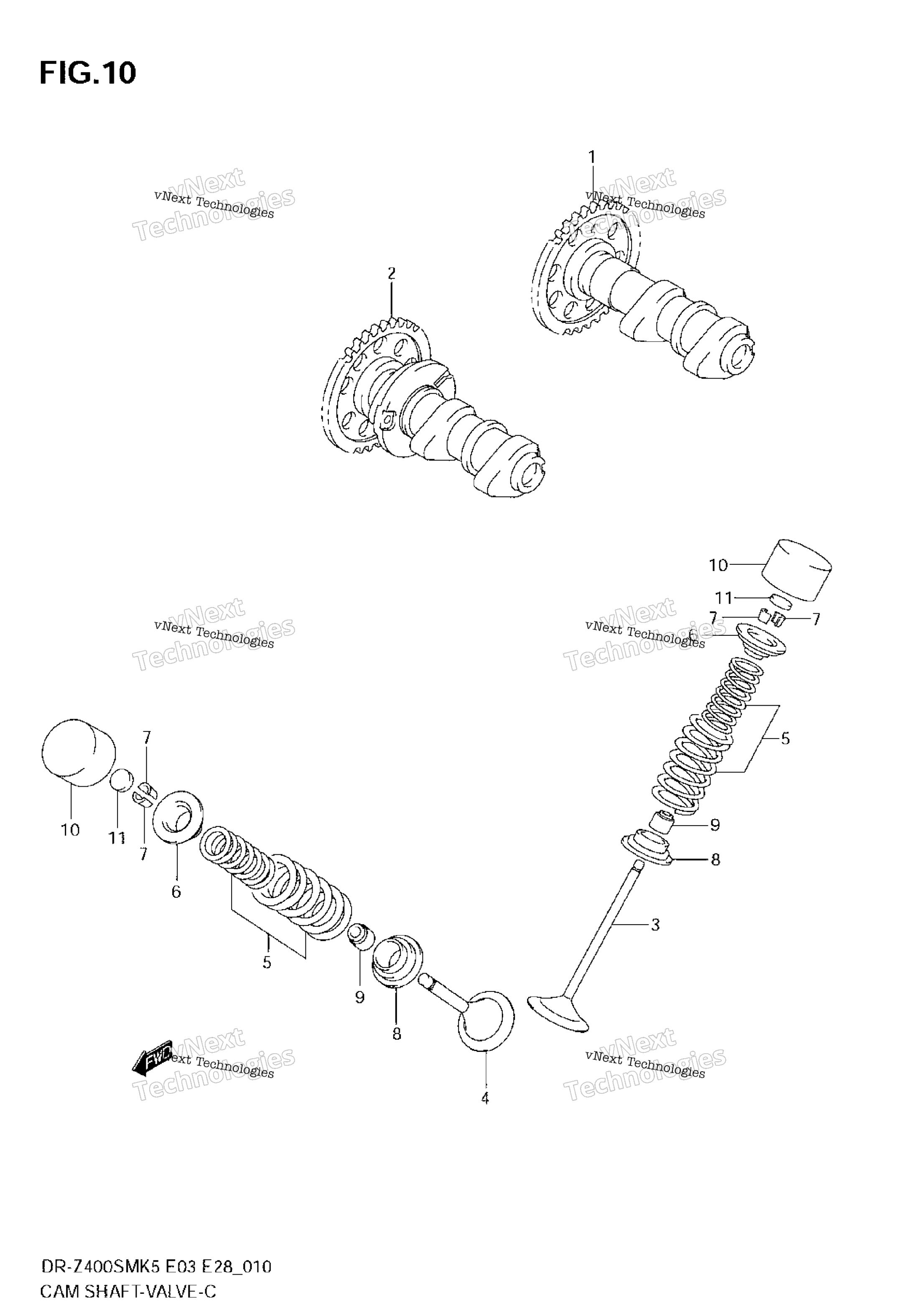 Camshaft / клапан