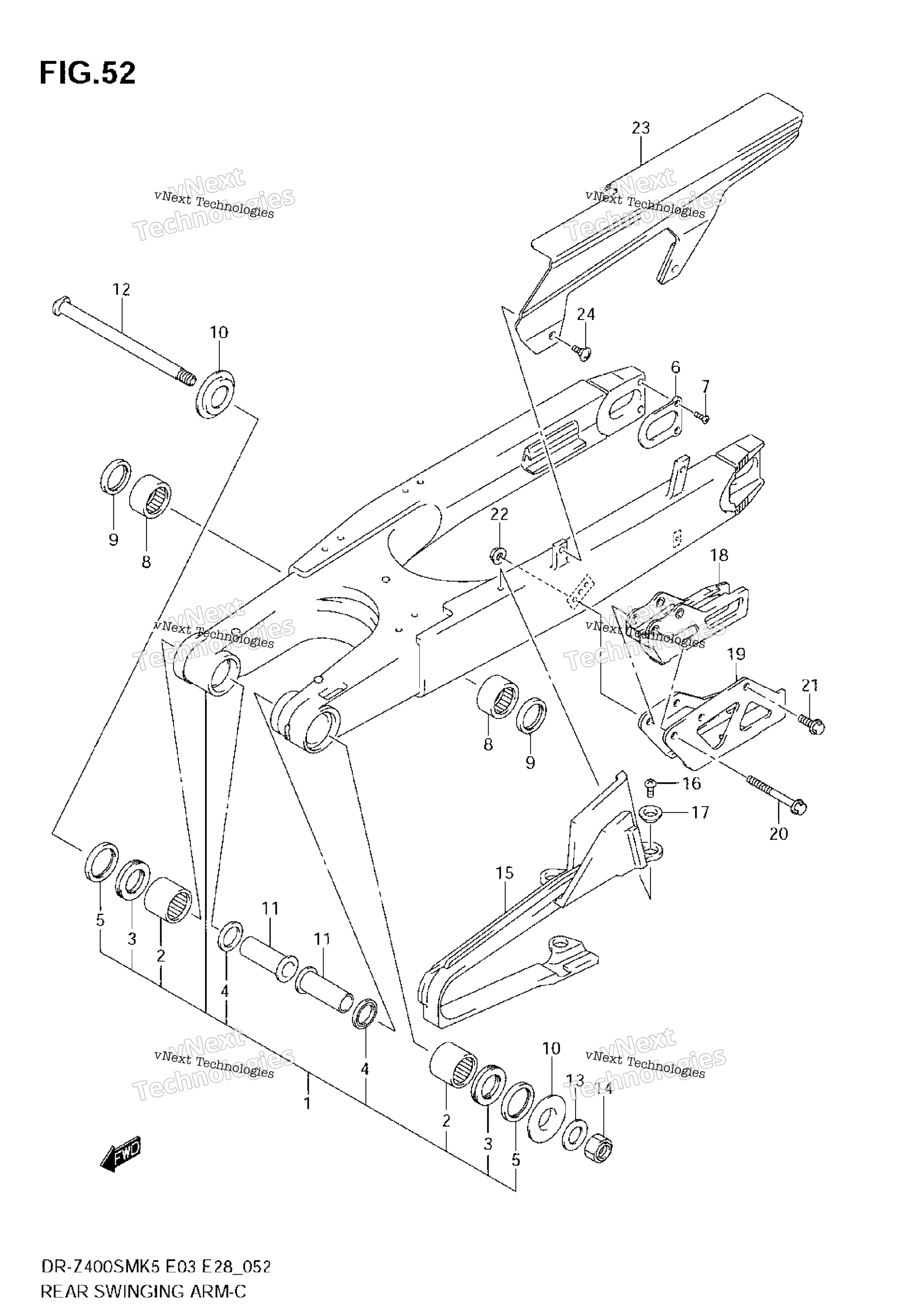задний Swinging Arm