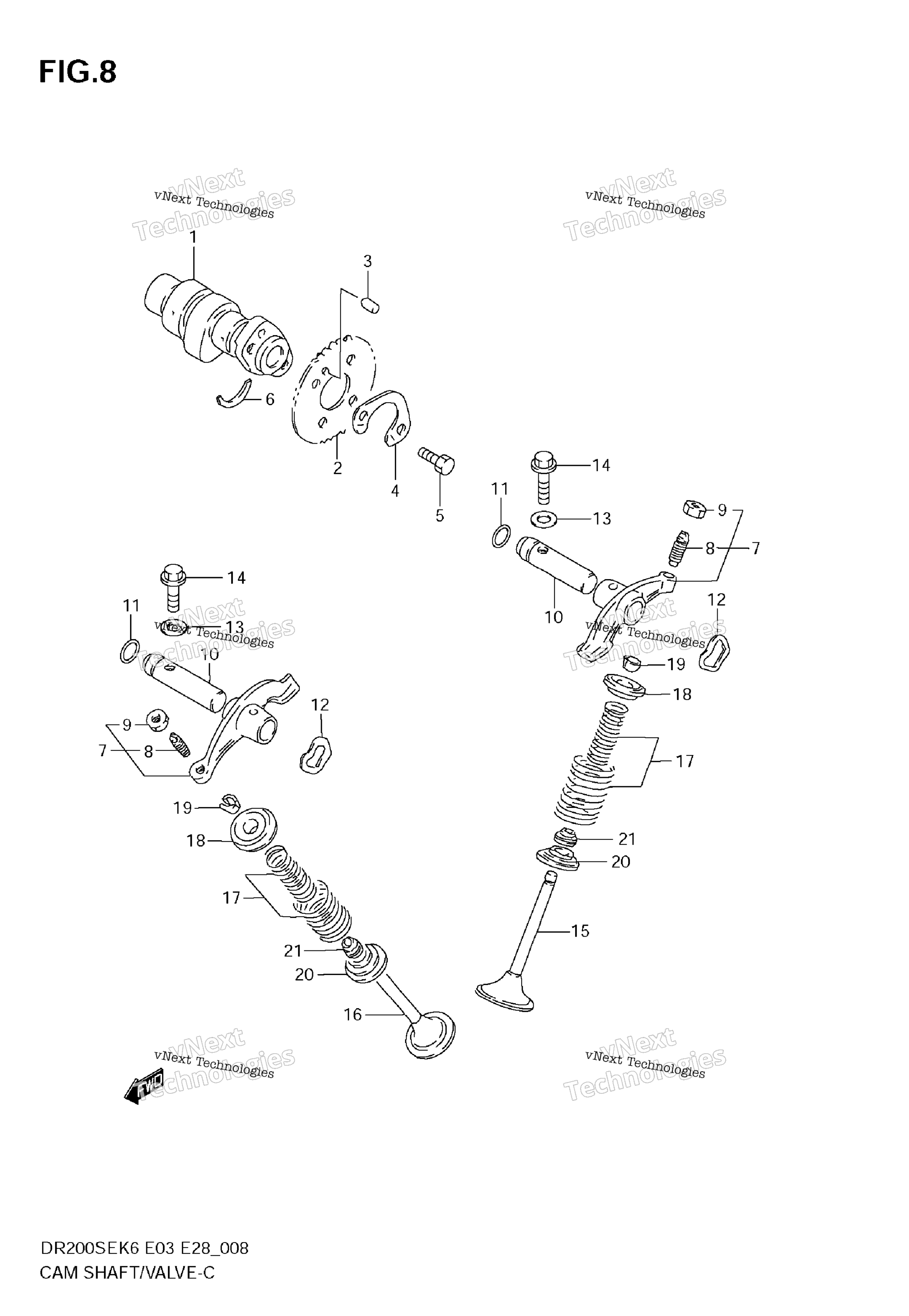 Camshaft / клапан