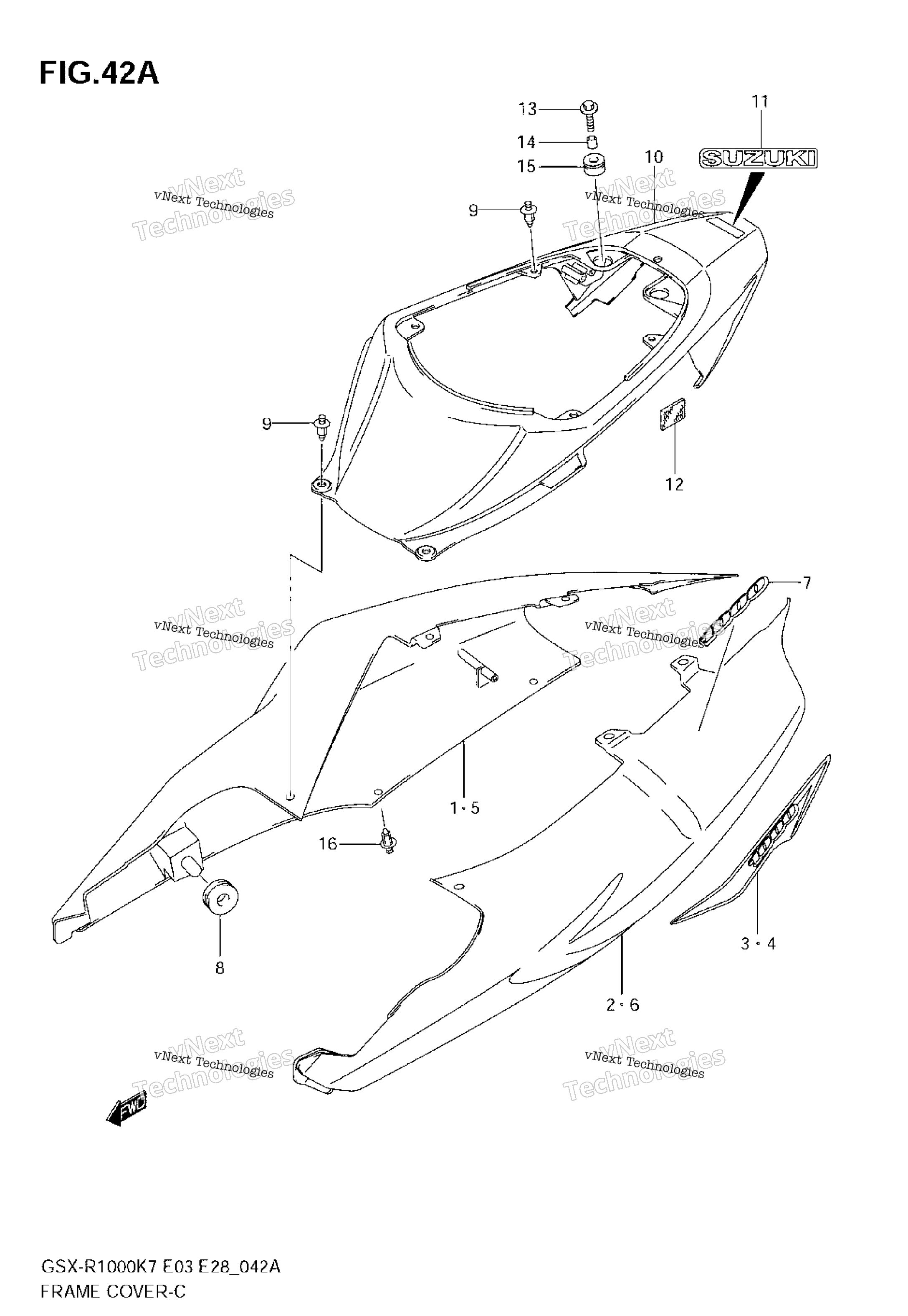 Крышка рамы (Model K8)