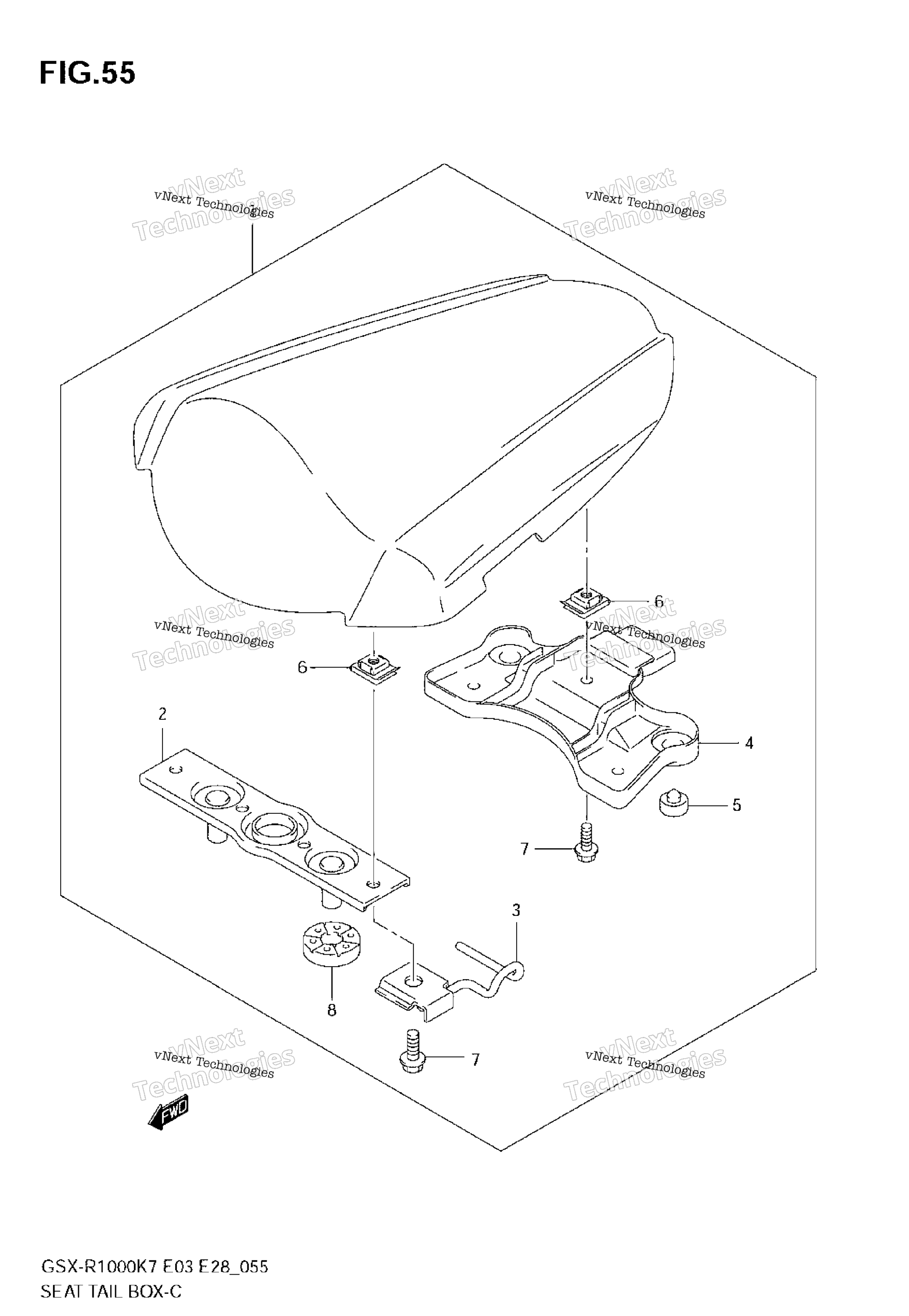 сиденье Tail Box