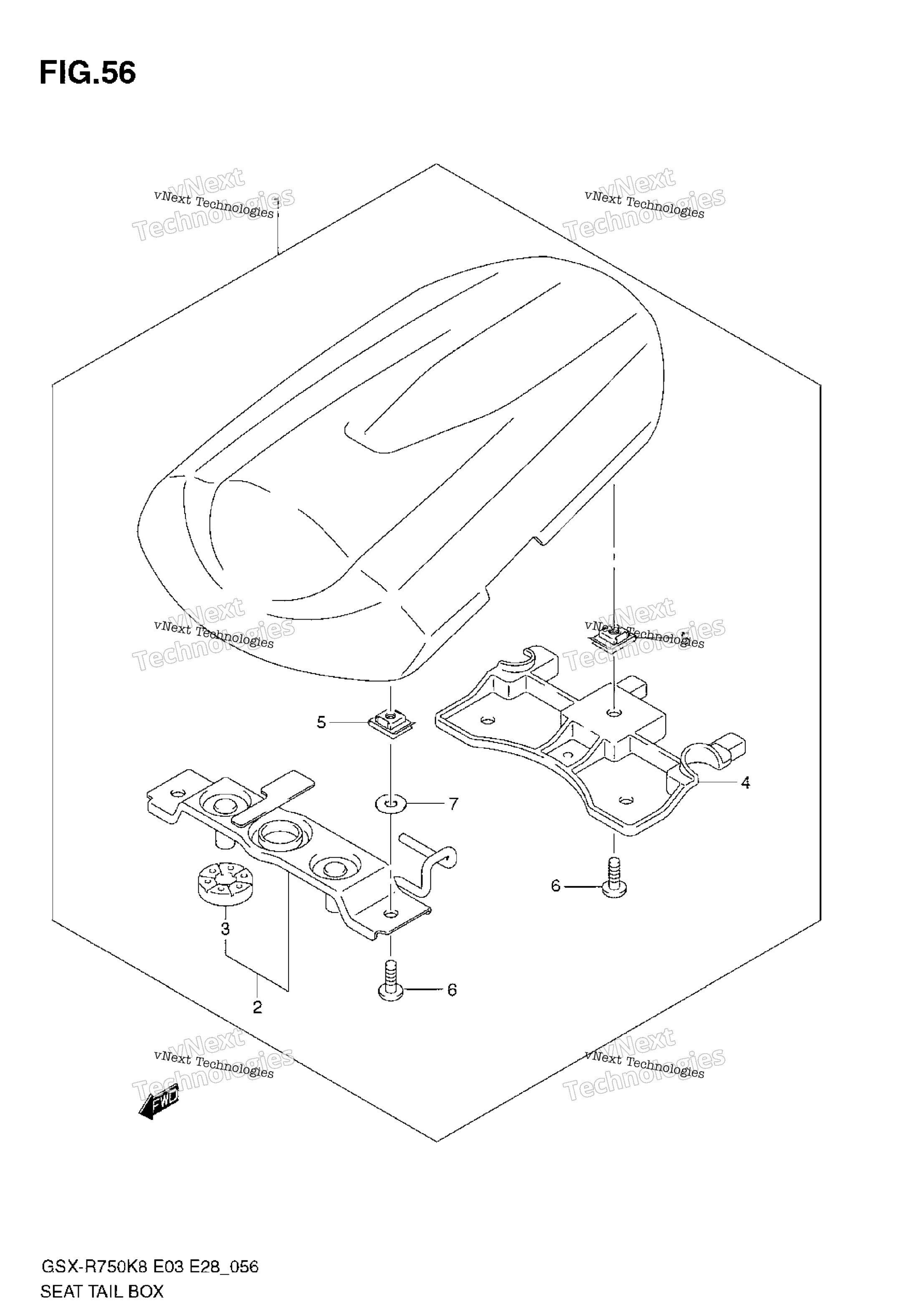 сиденье Tail Box