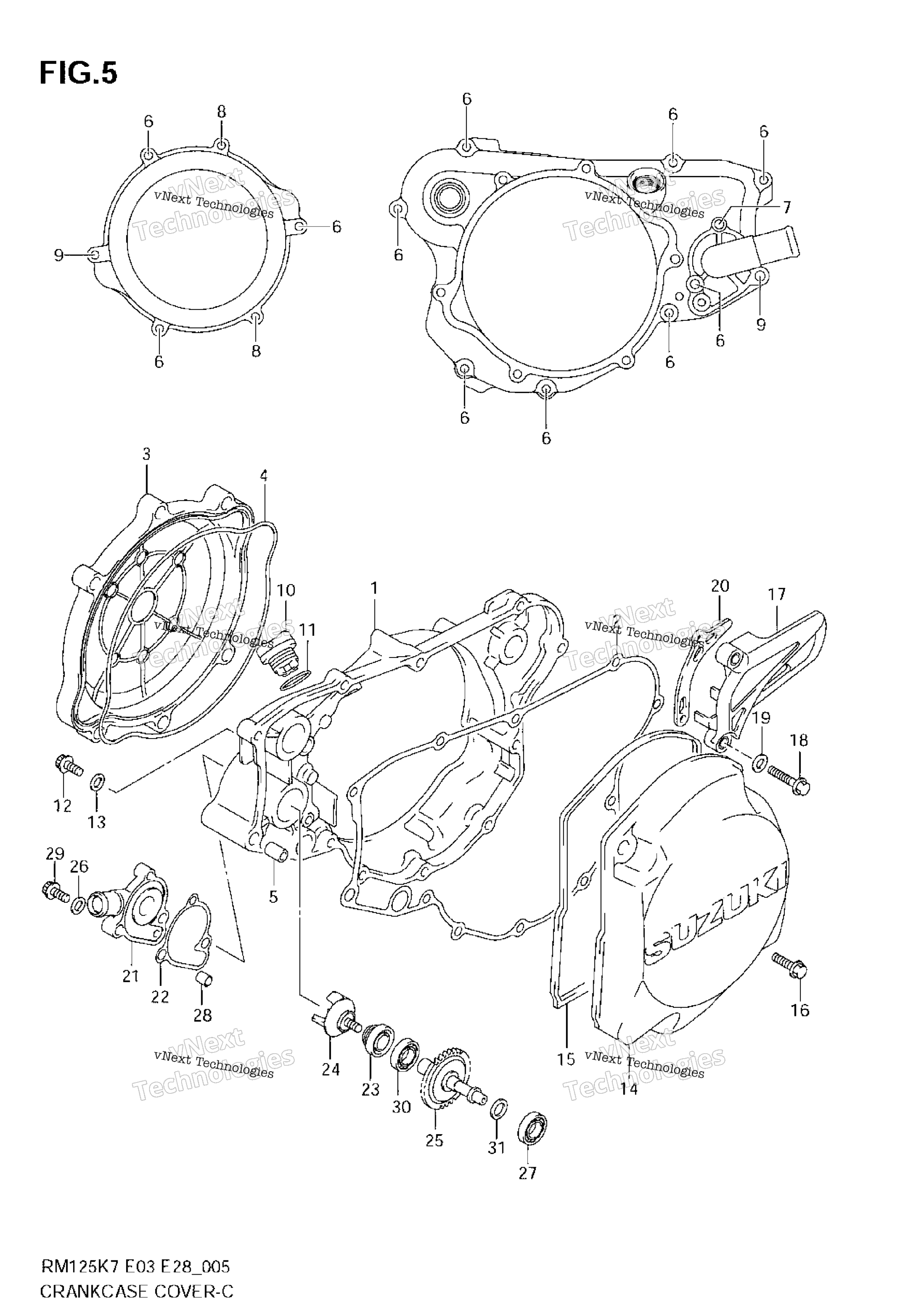 Картер Cover-Water Pump
