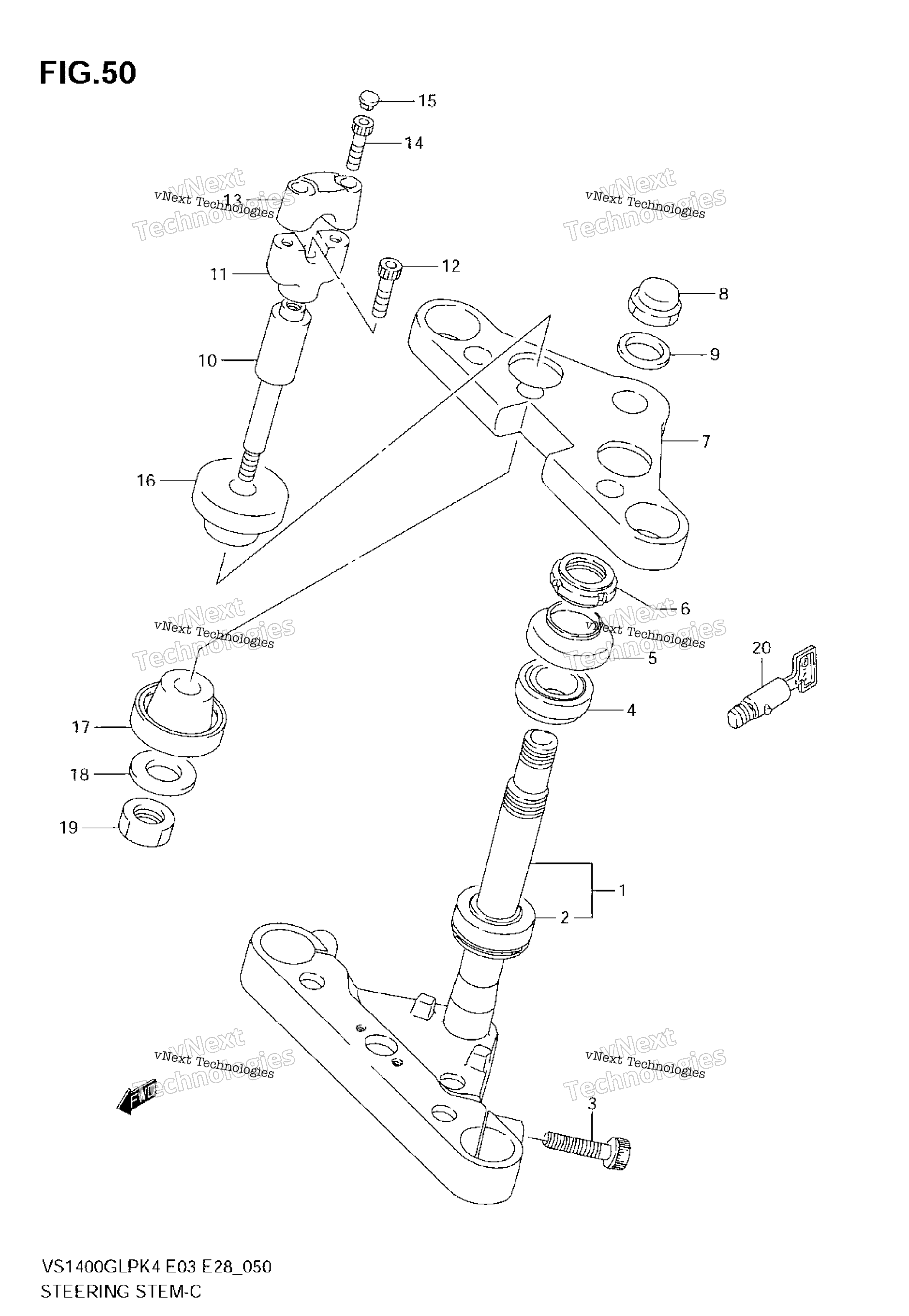 Рулевая колонка (Model K4)