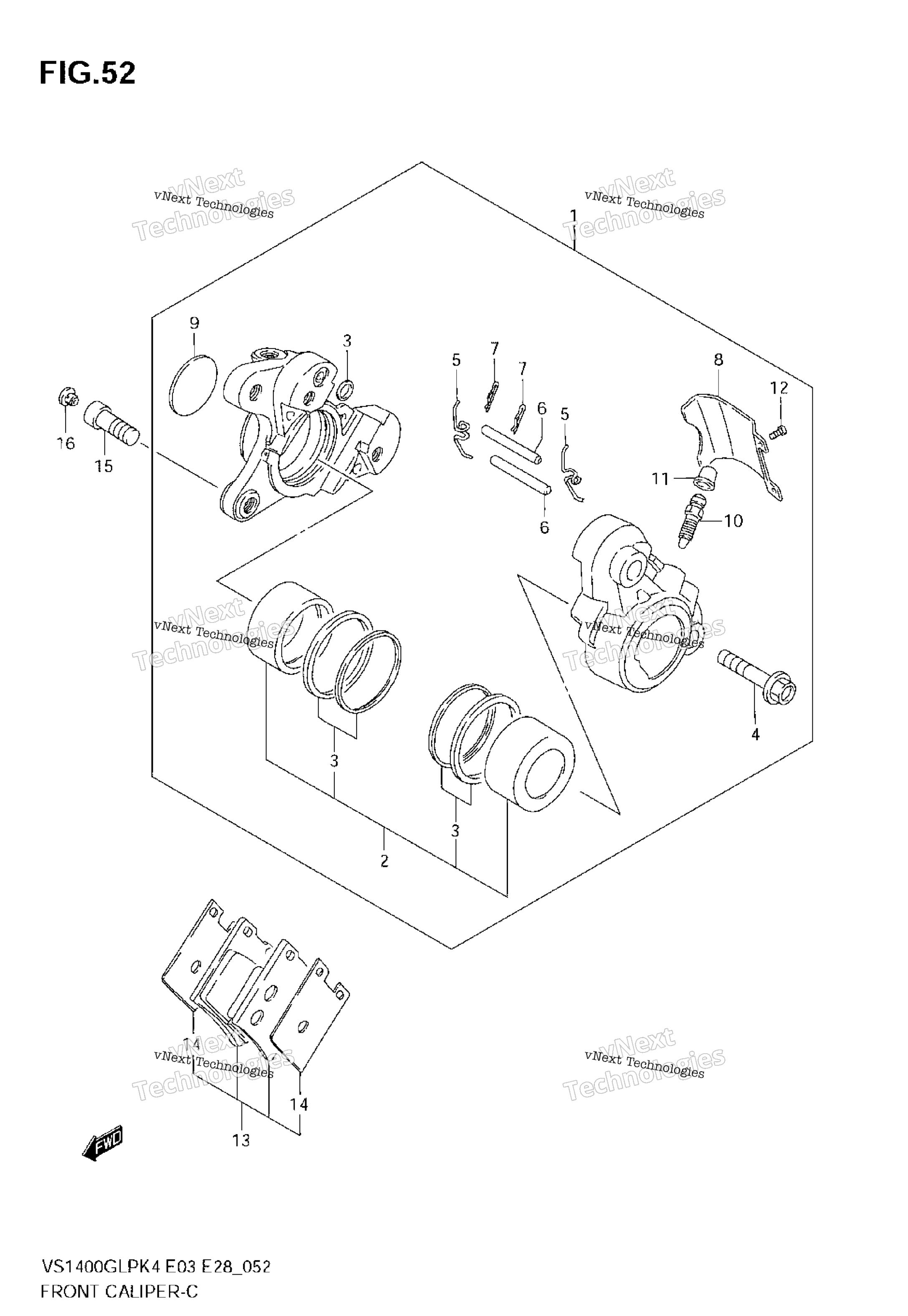 Передний суппорт
