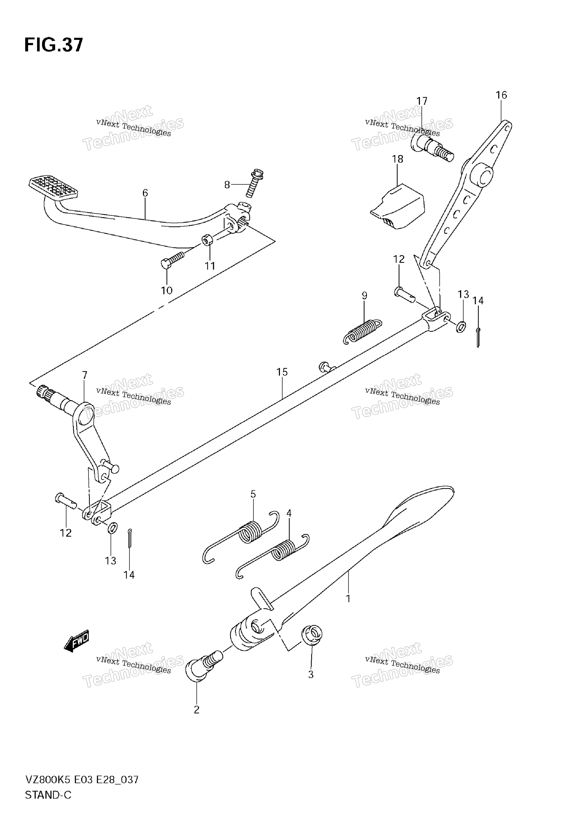 Подставка - Rear Brake