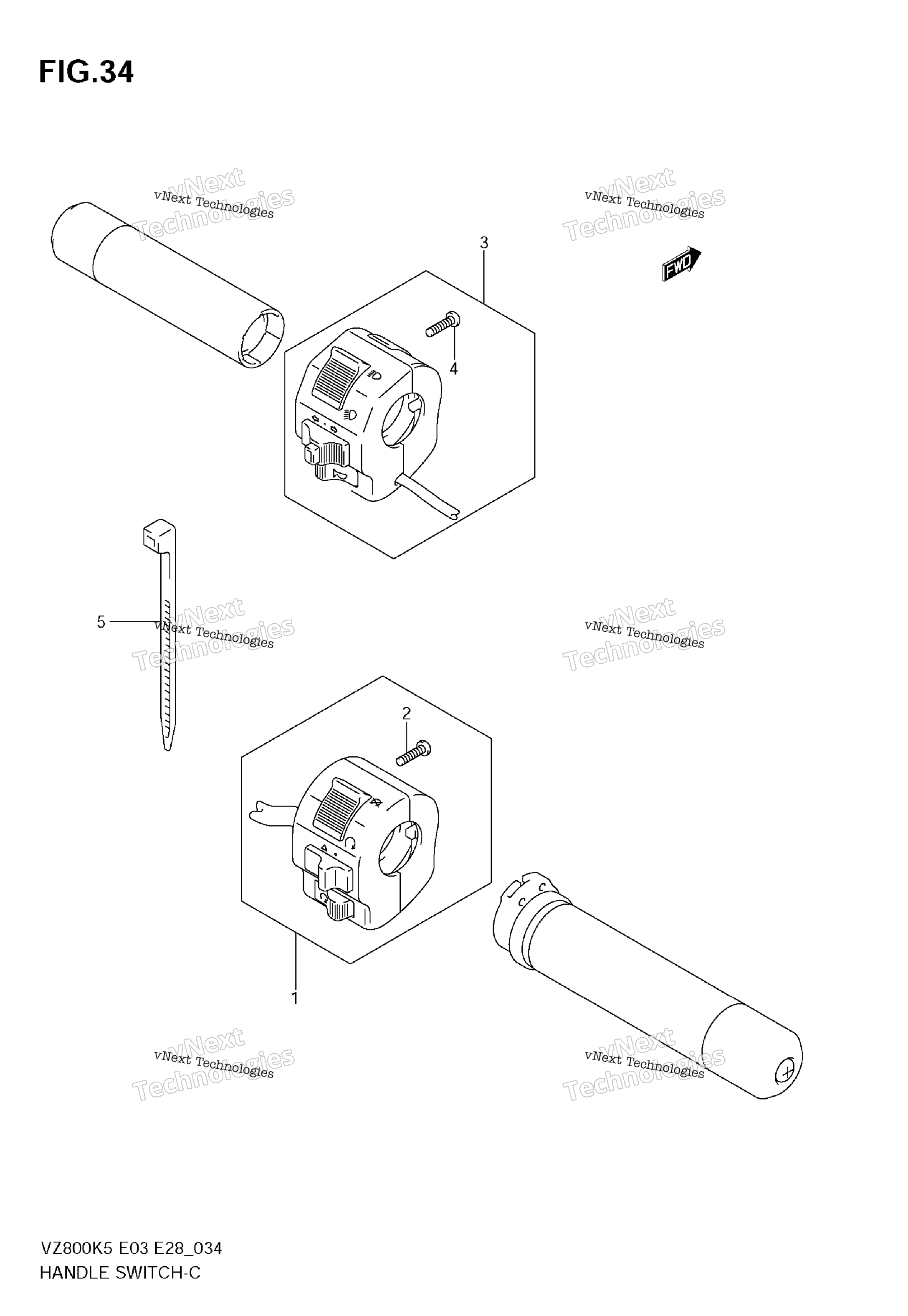 Переключатели на руле (Model K5/K6)