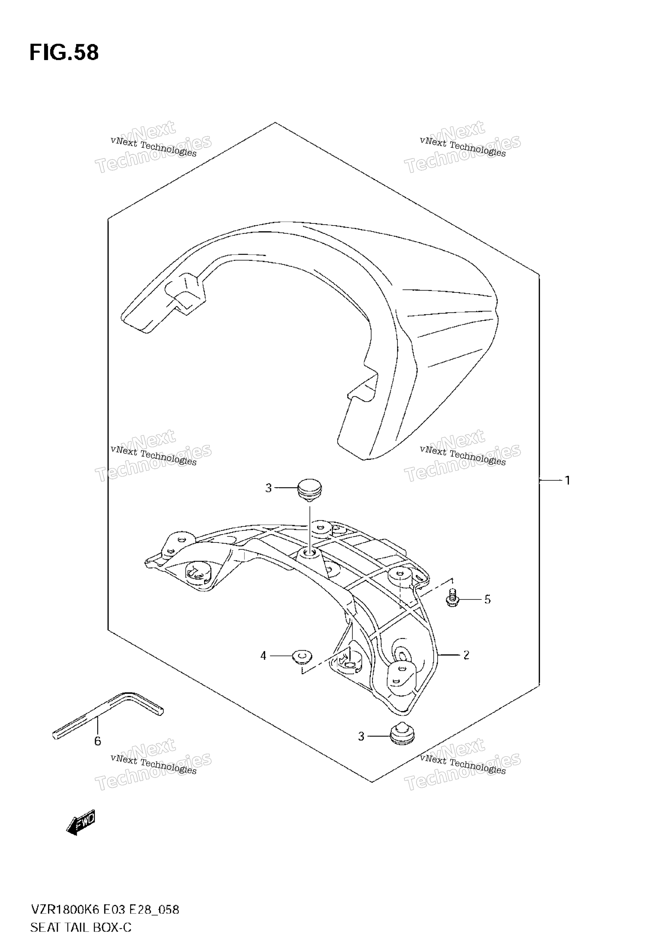 сиденье Tail Box