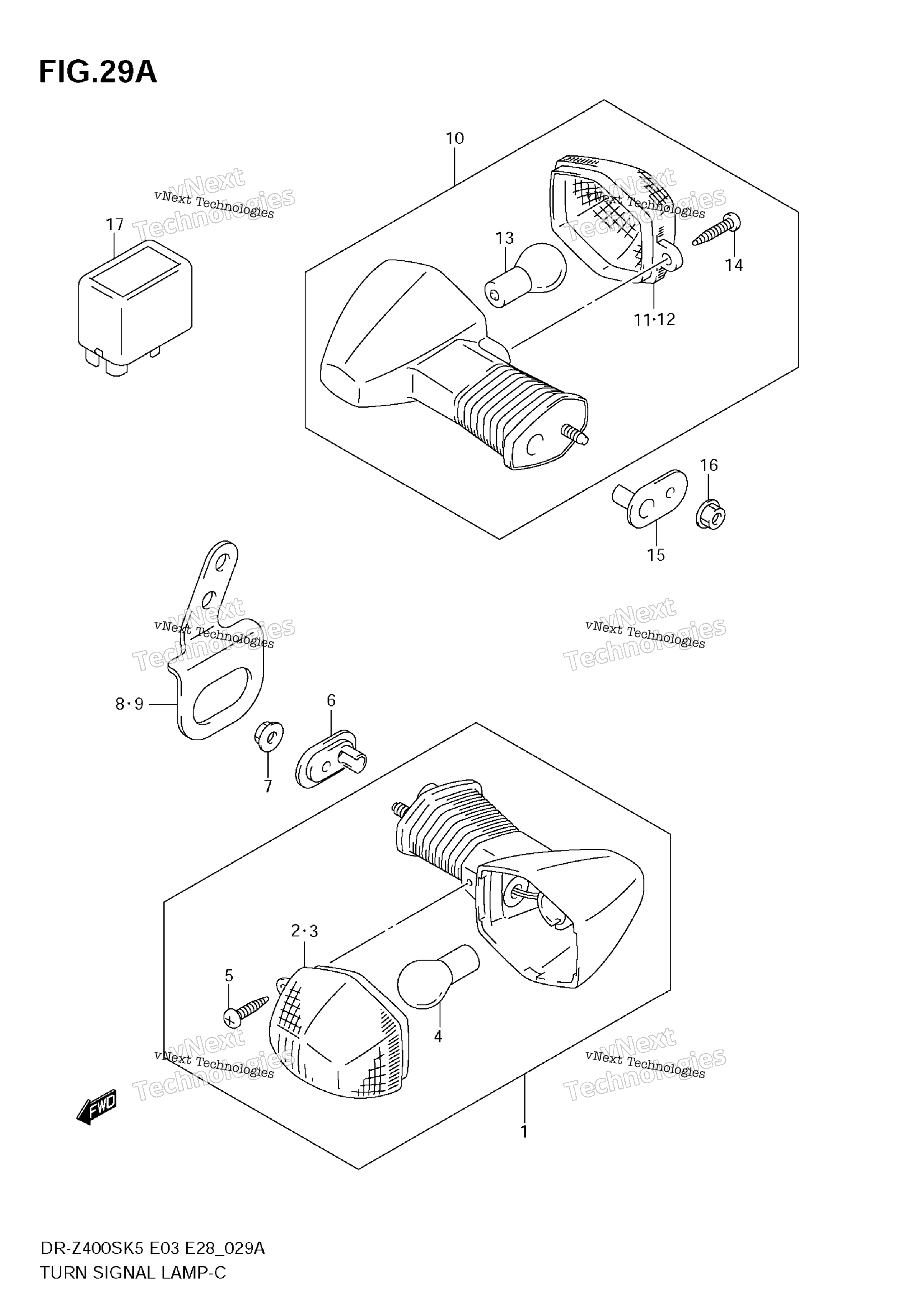 Turn Signal Lamp (Model K6 / K7 / K8)