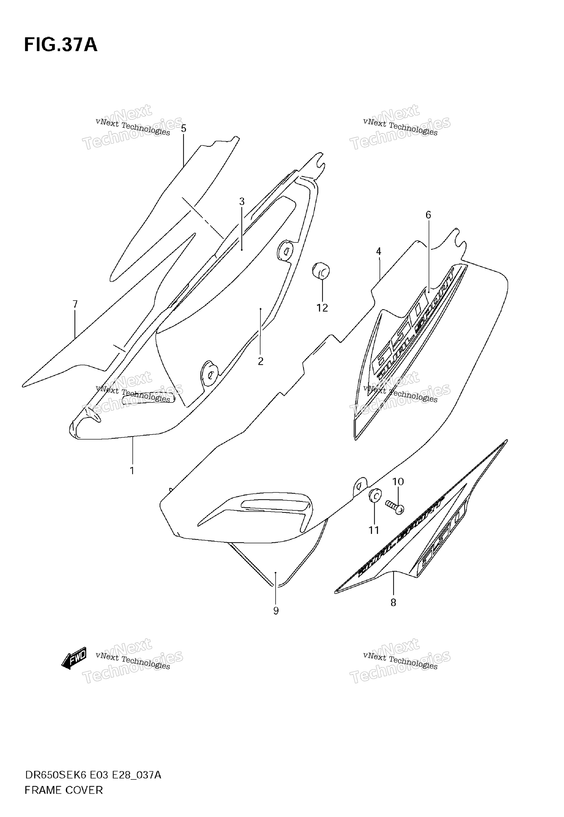 Крышка рамы (Model K8/K9)