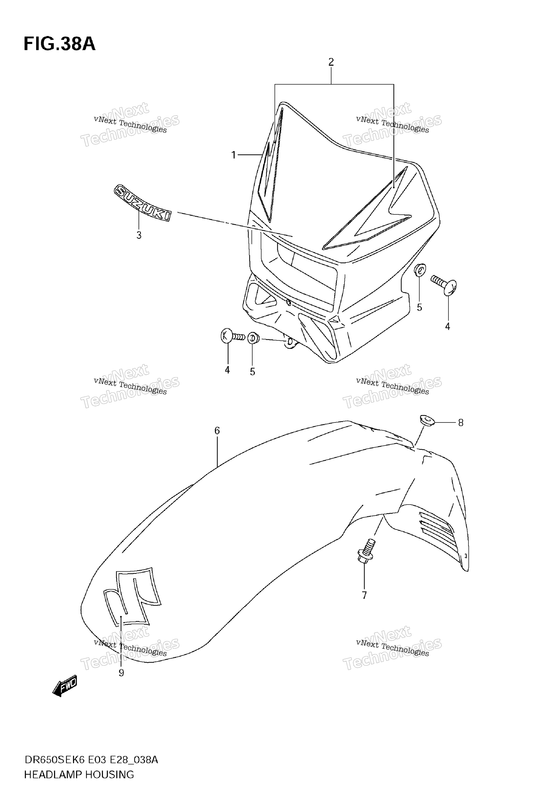 Корпус фары (Model K9)