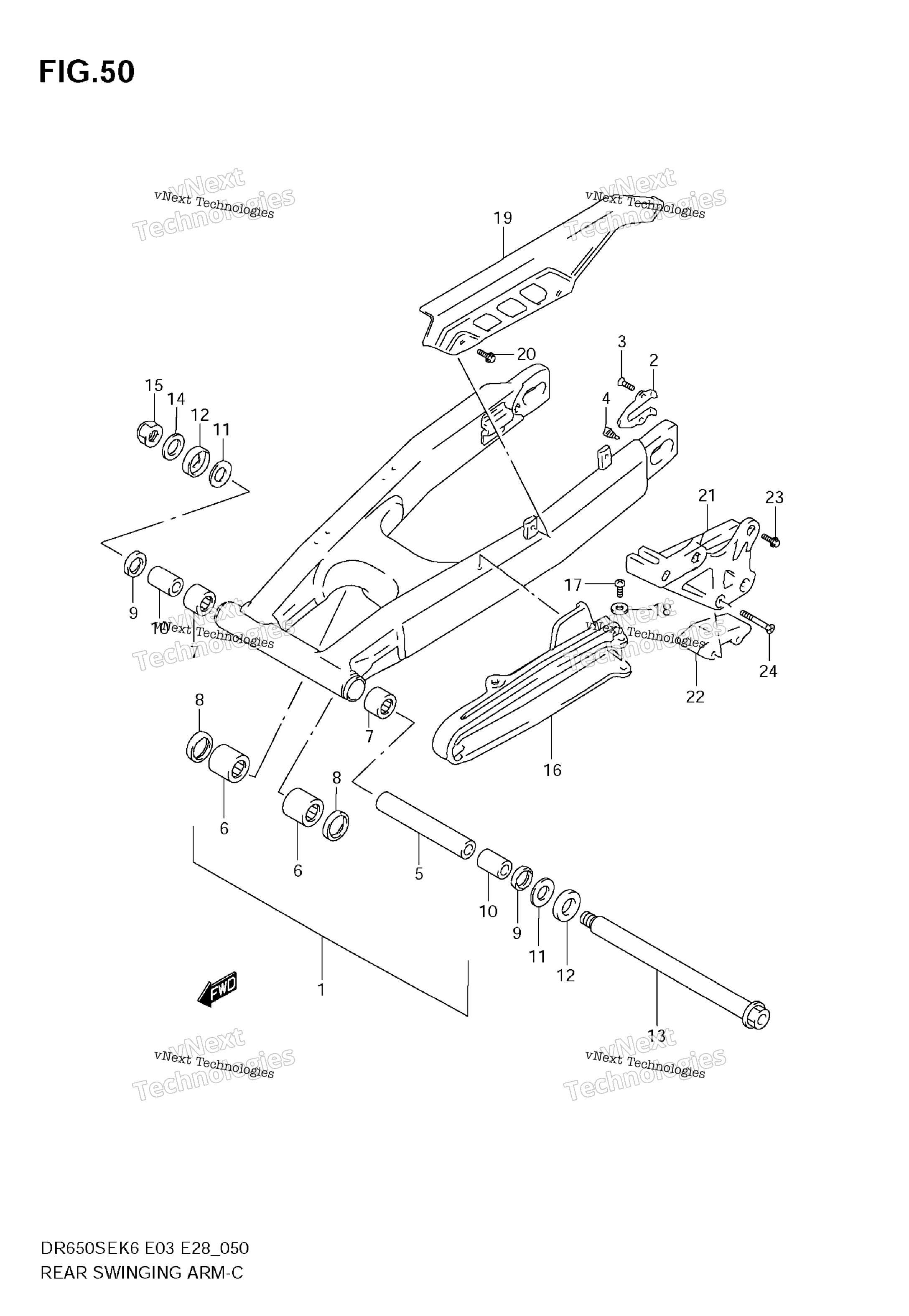 задний Swinging Arm