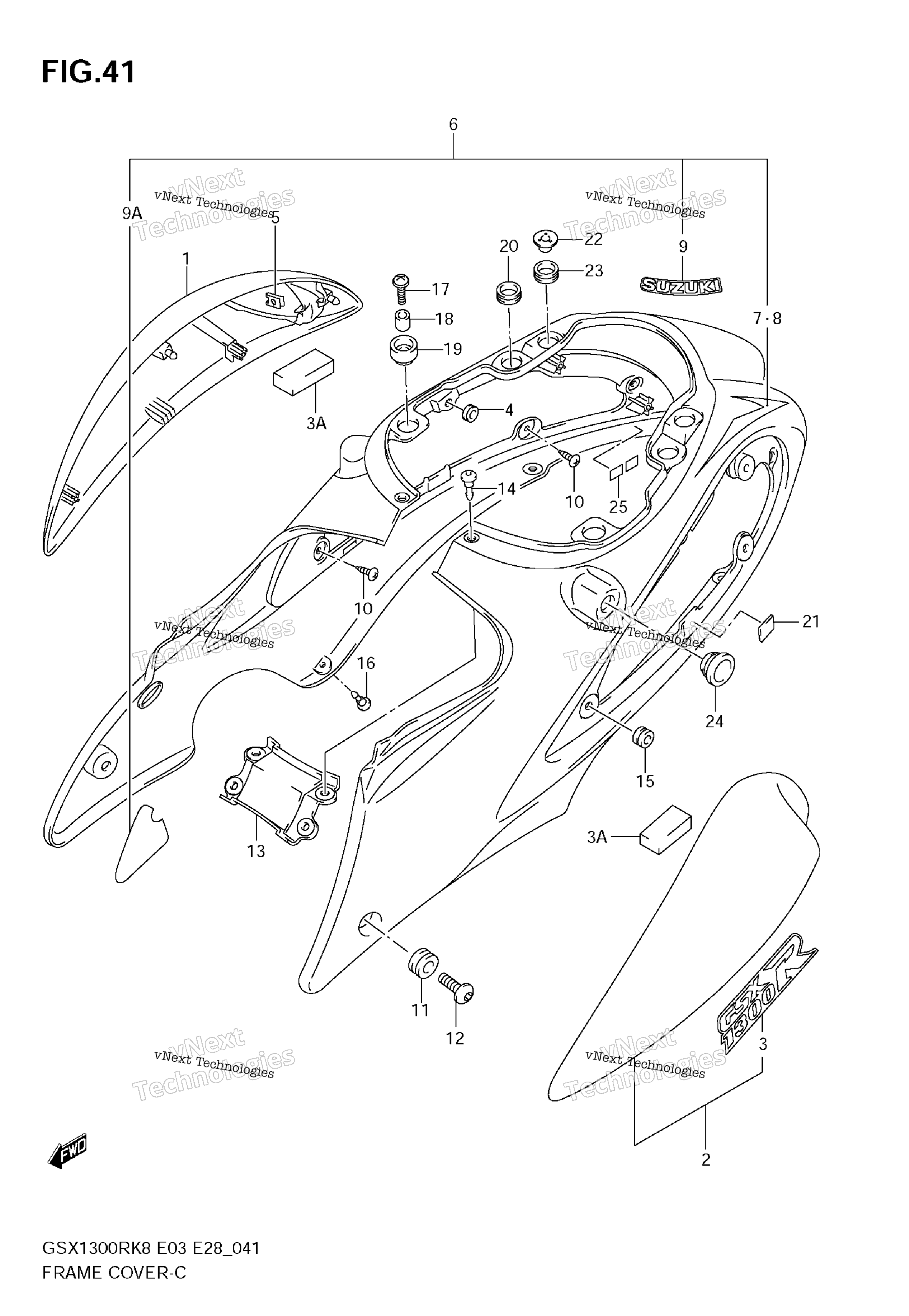 Крышка рамы (Model K8)