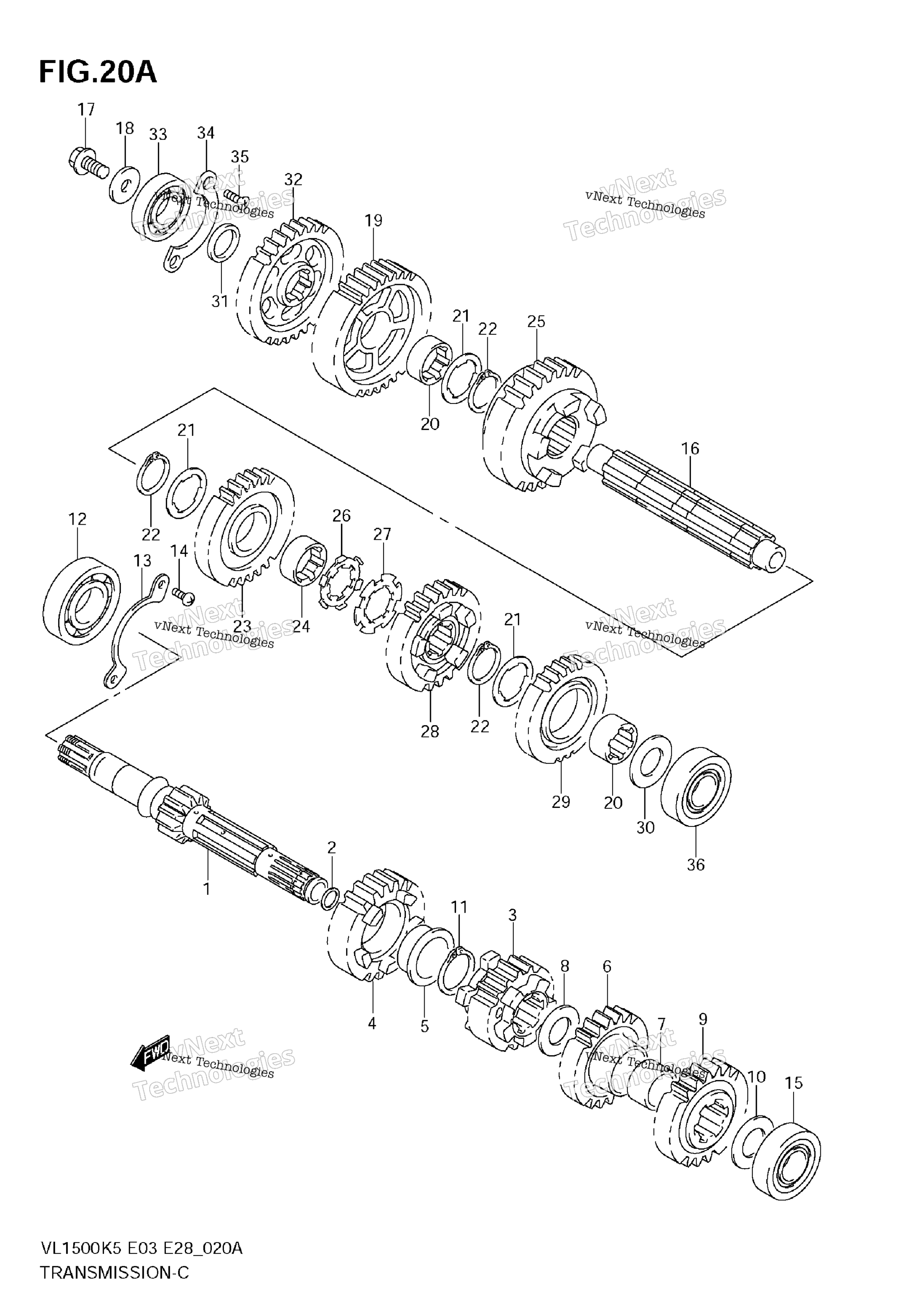 Трансмиссия (Model K6/K7/K8/K9)