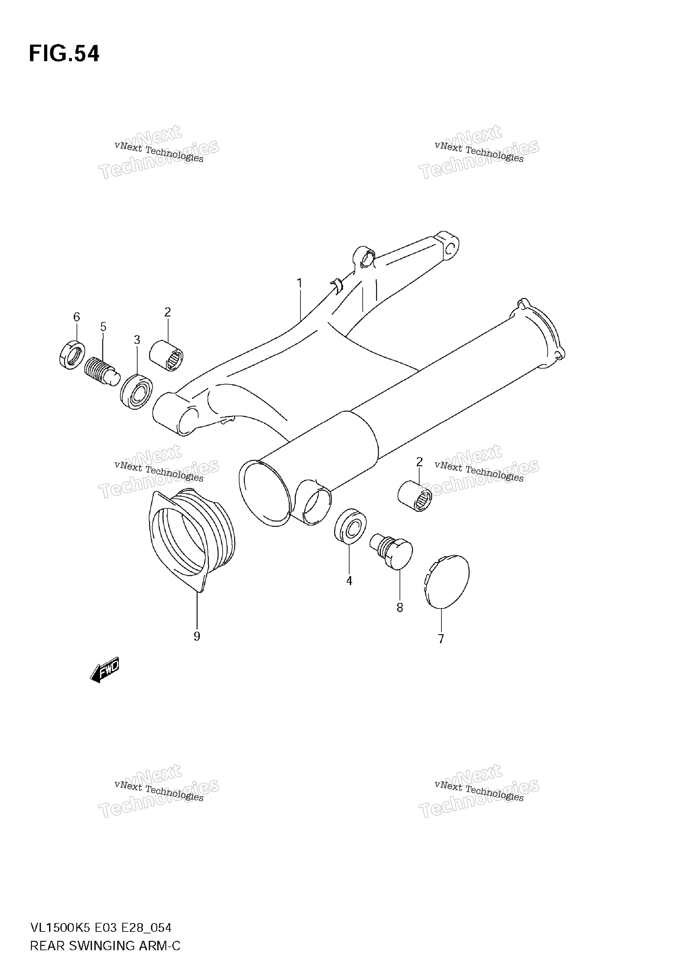 задний Swinging Arm