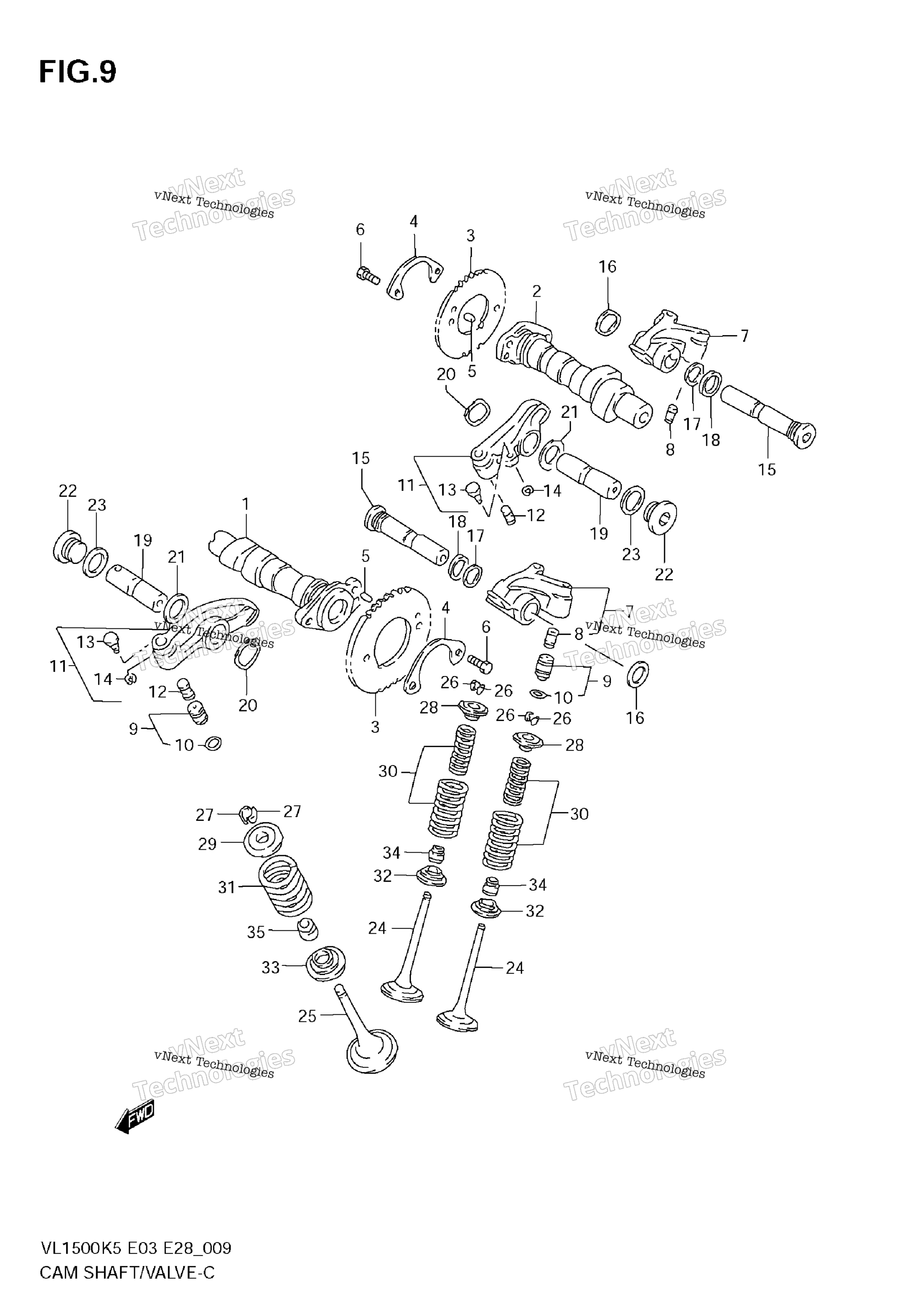 Camshaft / клапан