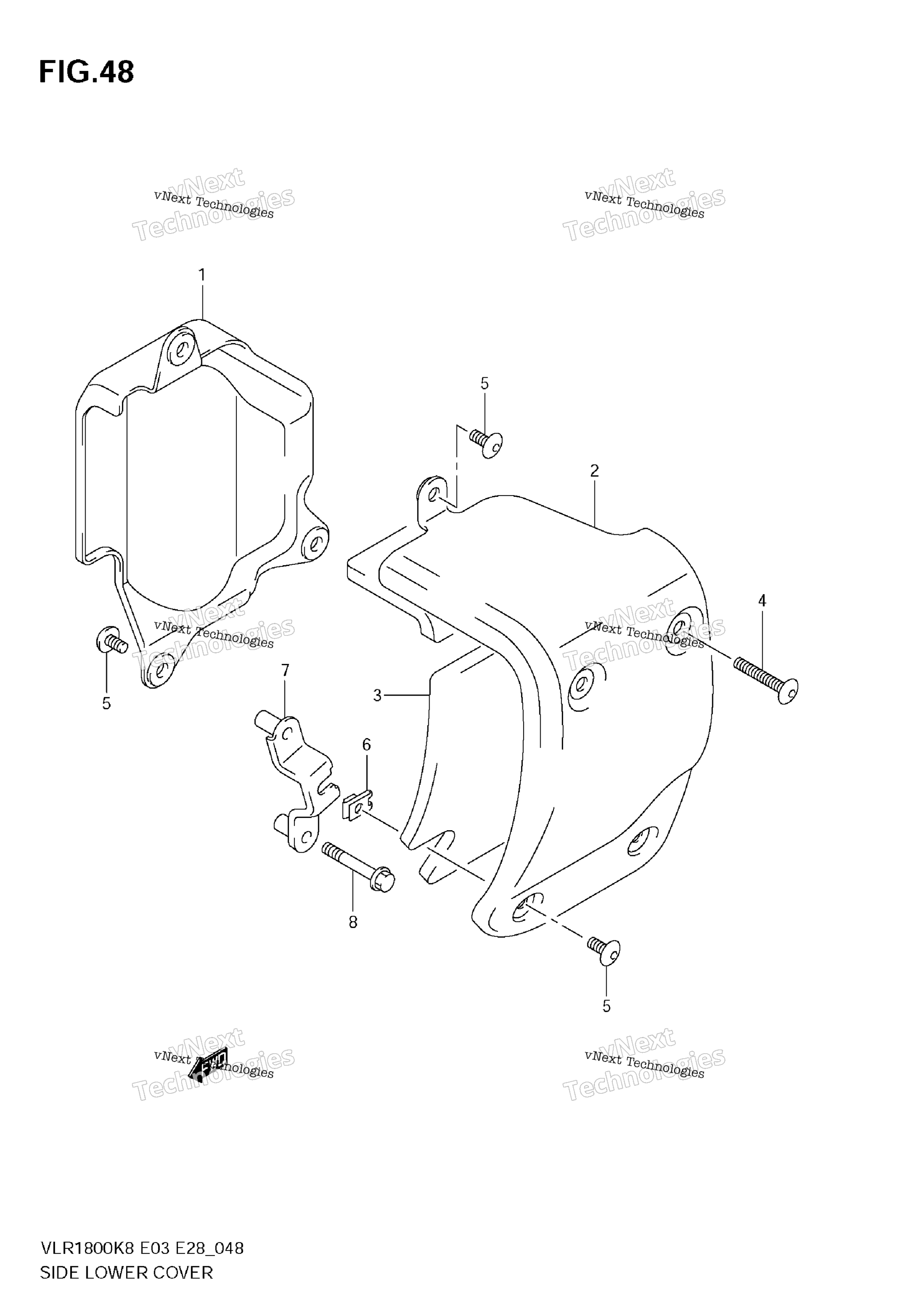 Side Lower крышка