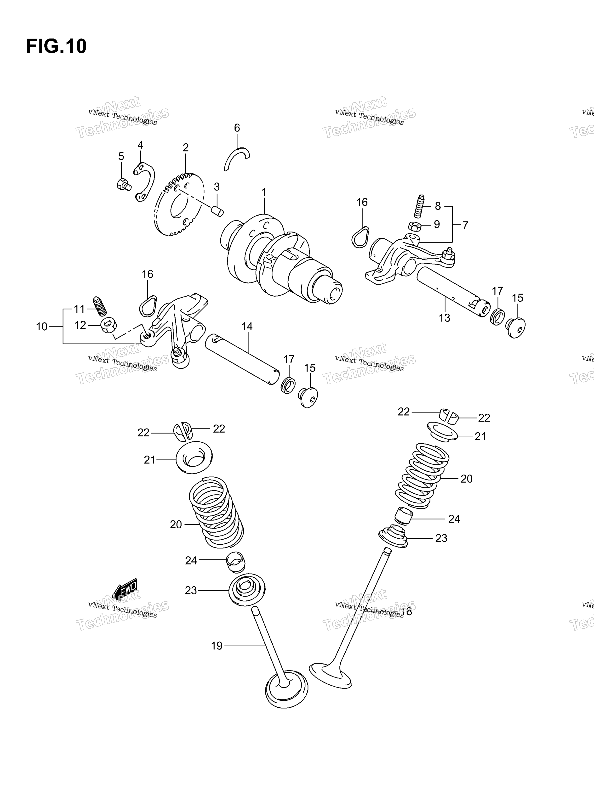 Camshaft / клапан