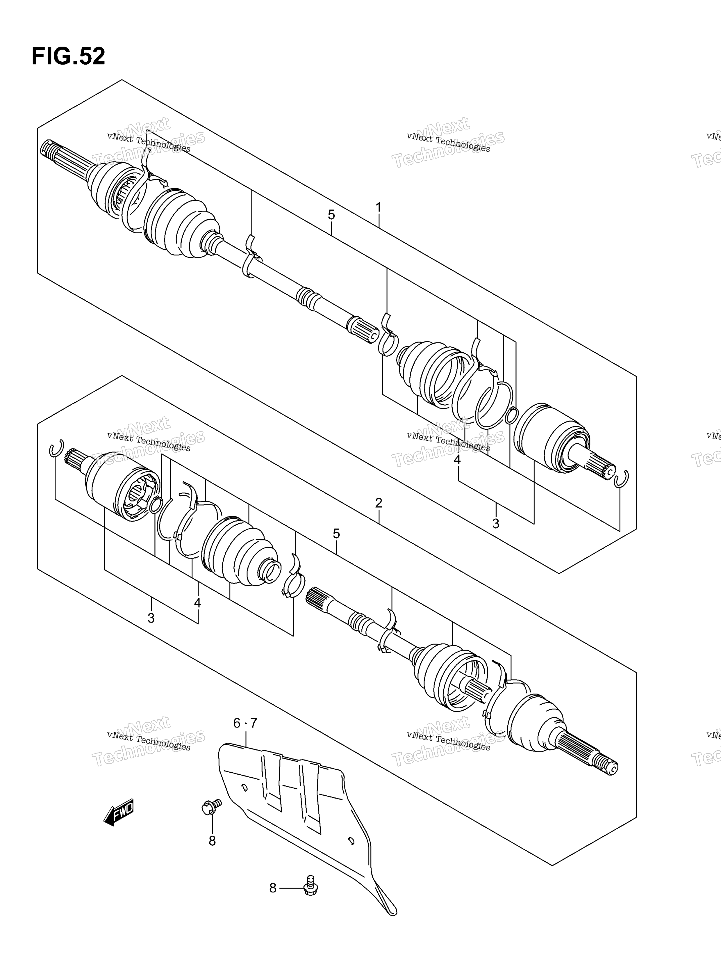 Передняя часть Drive Shaft