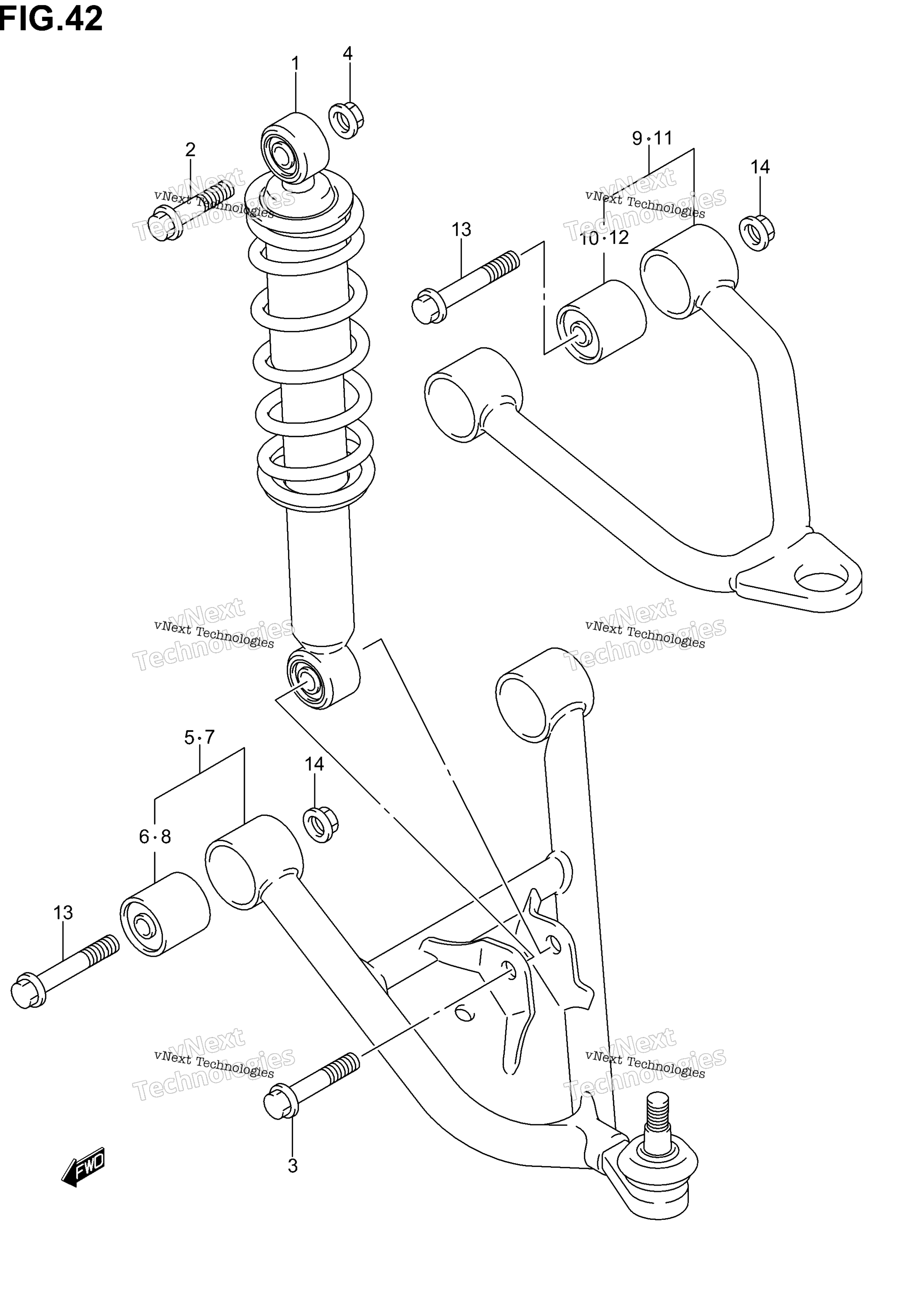Рычаг подвески (Model K2/K3/K4)